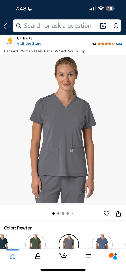 Women’s Carhartt Scrub Top (2XL)