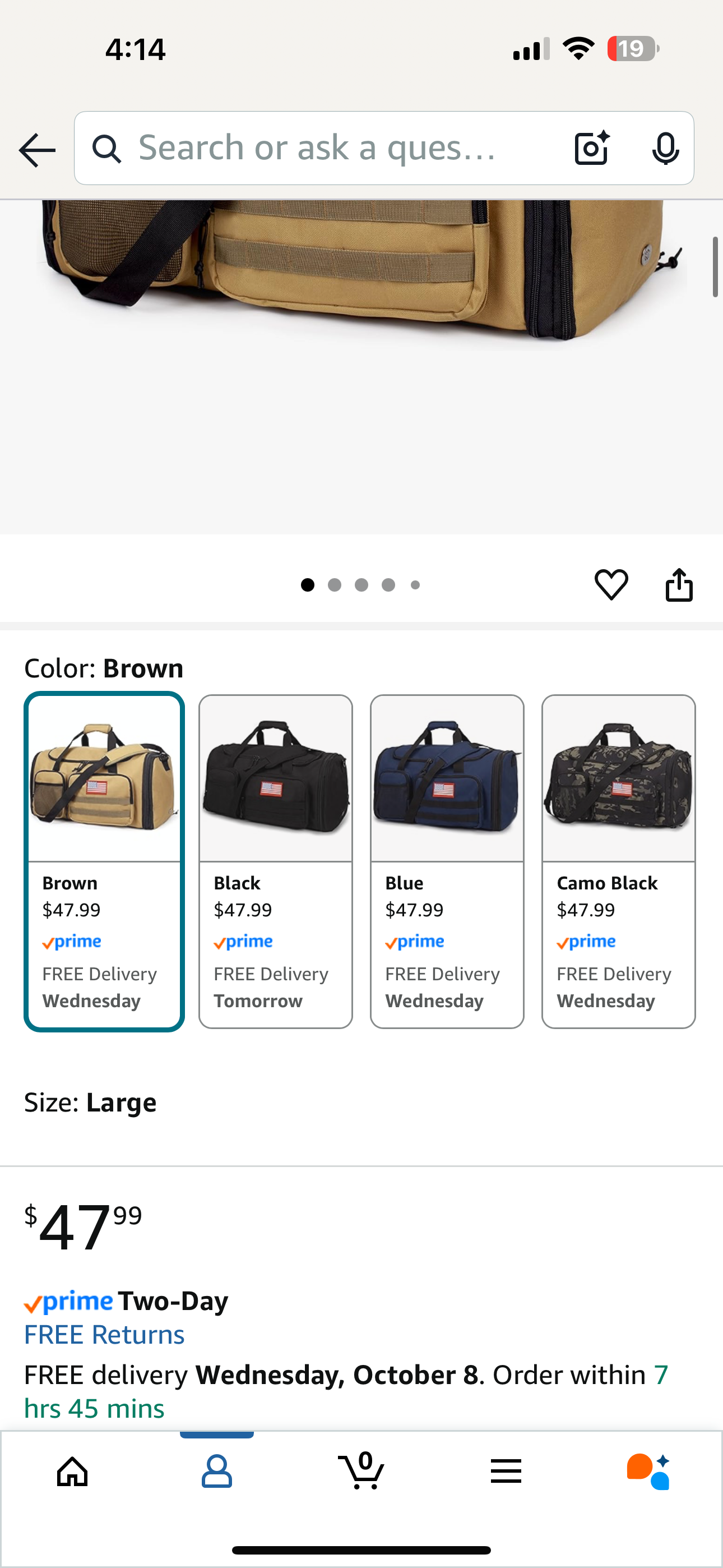 Tactical Duffle Bag For Travel Expandable 52L Large Duffle Bag For Men Gym Duffel With Wet Pocket Multi-Functional Carry On Bags Weekender Overnight Bag Organizer Duffel Bag For Travel