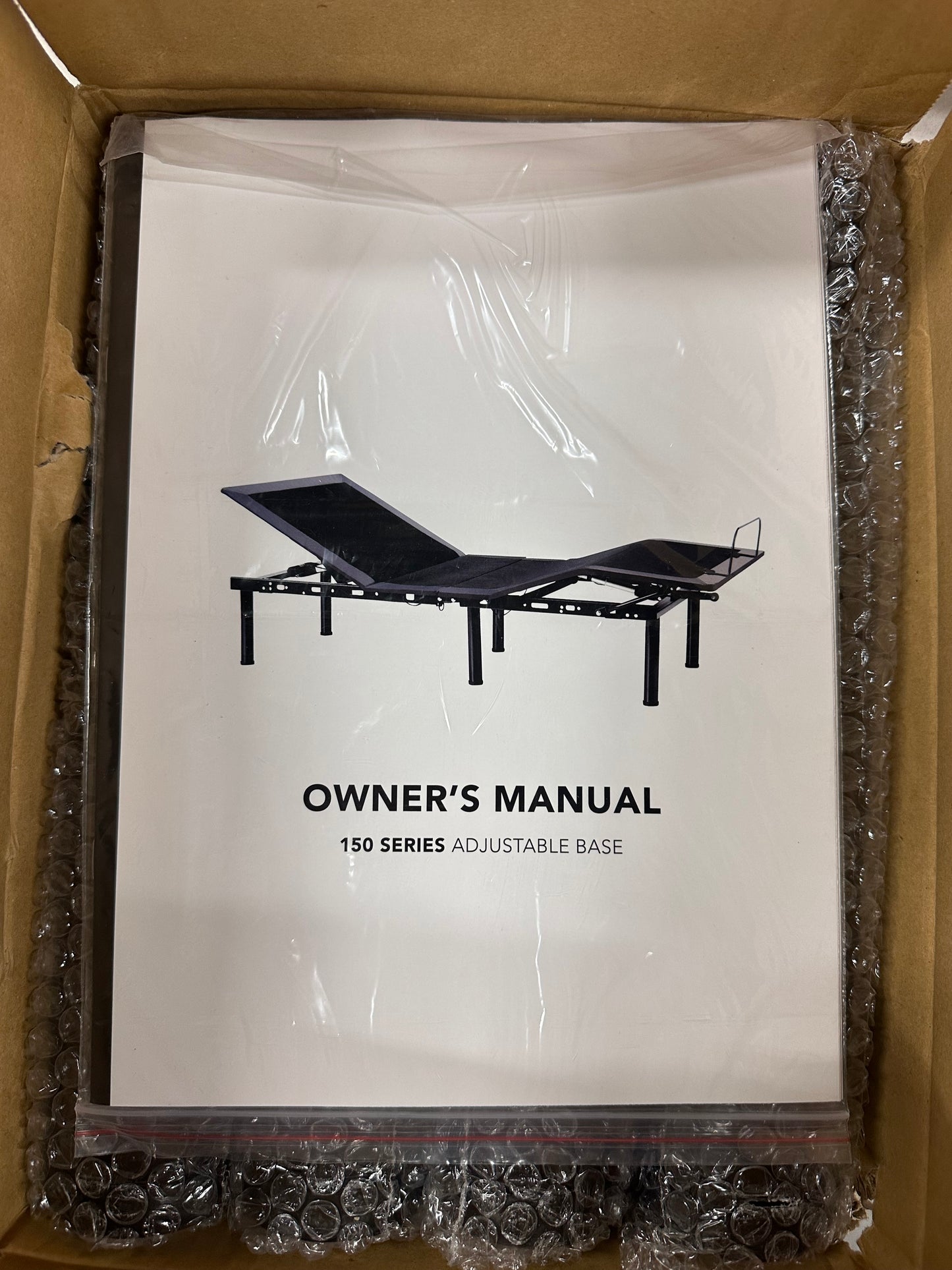 Lucid L150 Adjustable Base - Bed Frame with Head and Foot Incline - Wireless Remote Control - Premium Quiet Motor, Twin XL size, Charcoal (B1231)