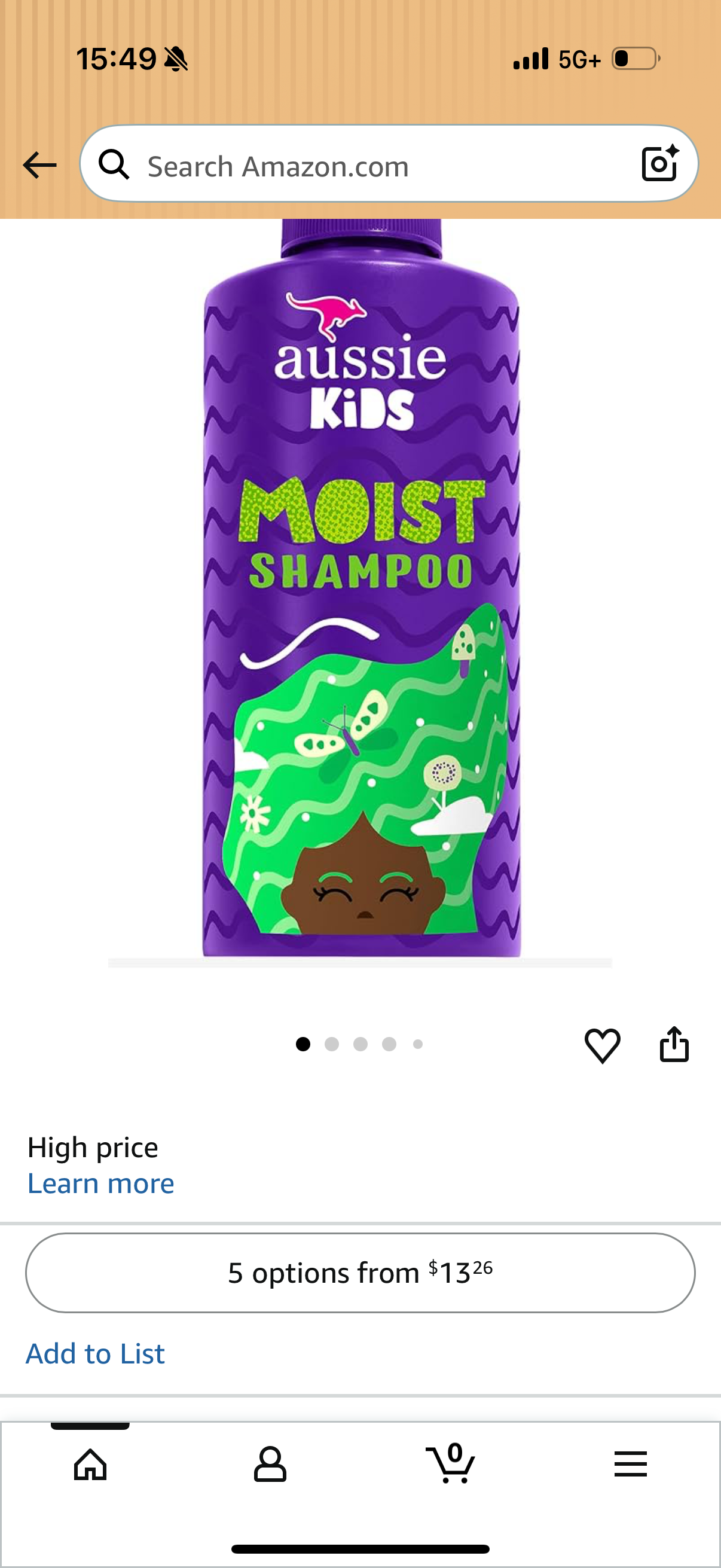 Aussie Shampoo Kids Moist 16 Ounce (475ml)