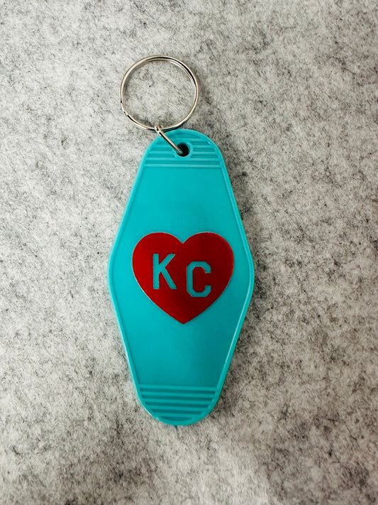 Hotel Keychain Teal Town