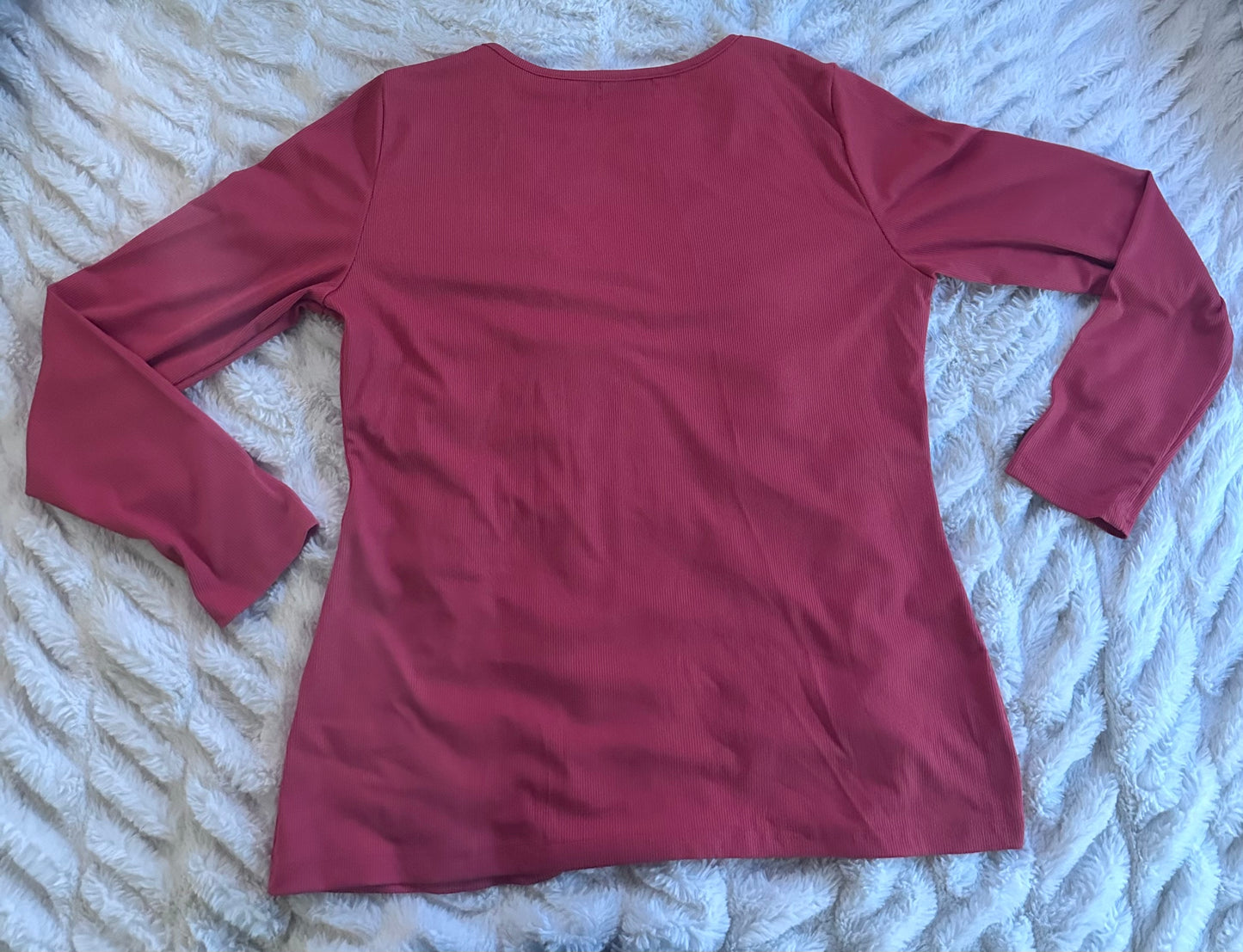 Women's V Neck 3/4 Sleeve Top, Casual Basic Tees (Size 2XL)