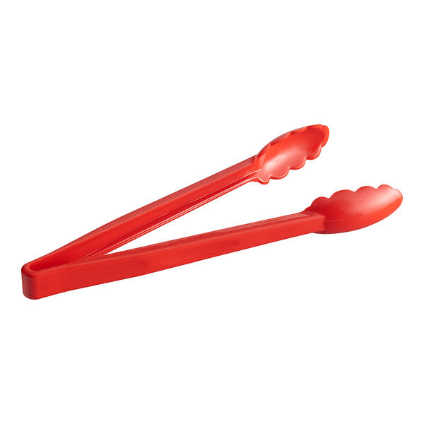Red 12" Plastic Tongs
