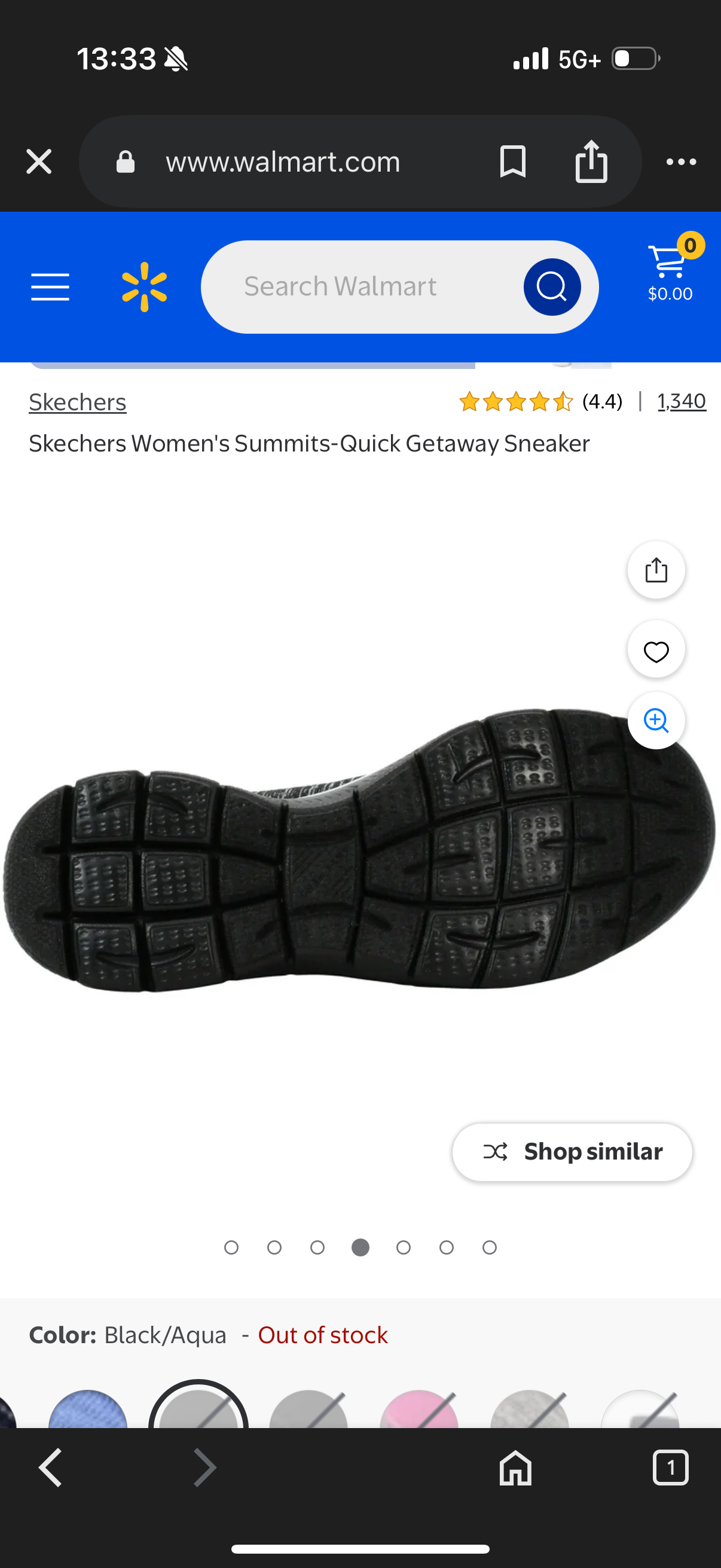 Skechers Women's Summits-Quick Getaway Sneaker (Size 8)