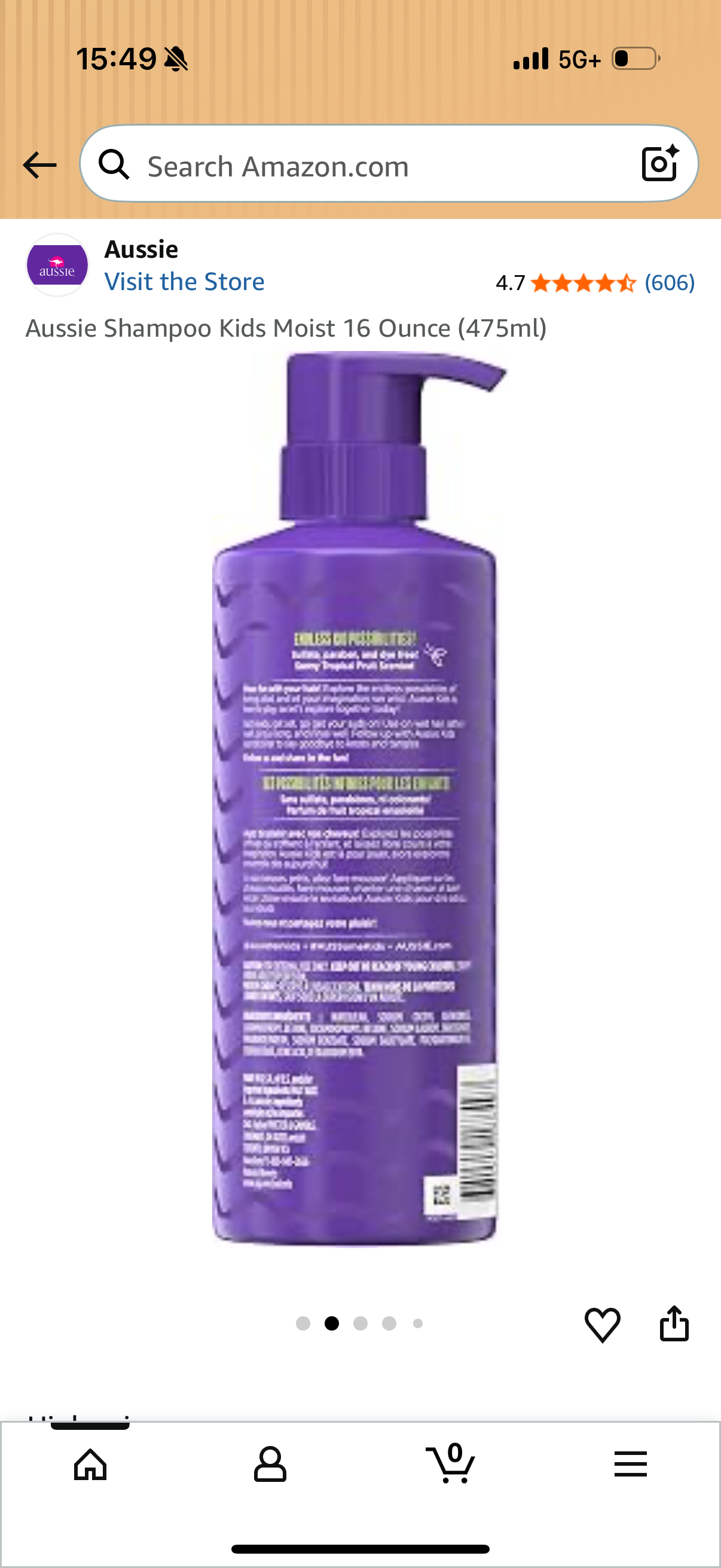 Aussie Shampoo Kids Moist 16 Ounce (475ml)