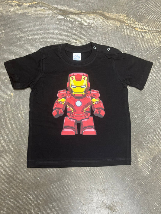 Lego Ironman Toddler T-Shirt Black, 24M