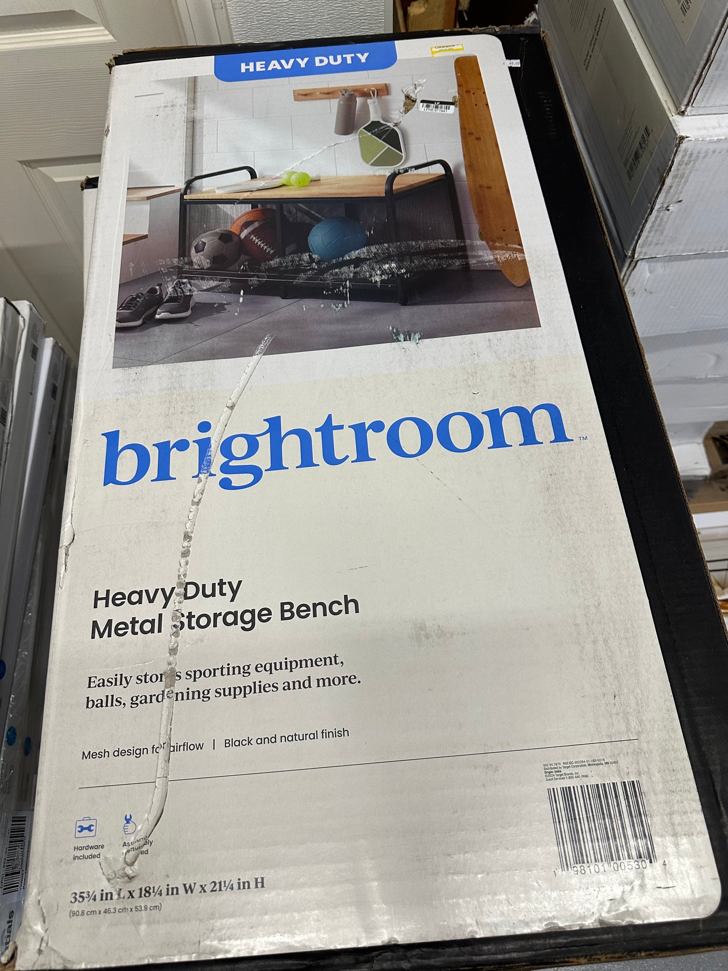 Bright room Metal Storage Bench