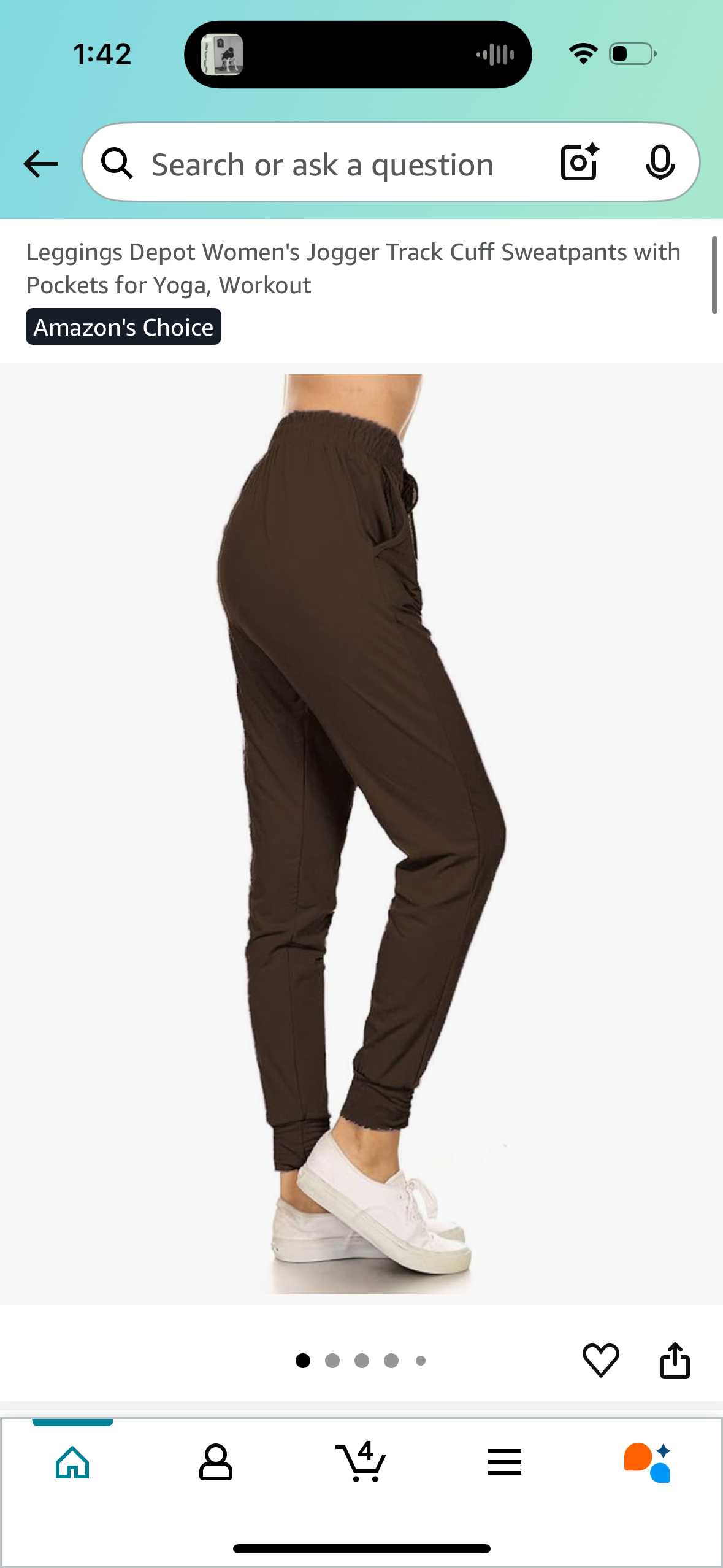 Women's track jogger Cuff Sweatpants for Yoga and Workout