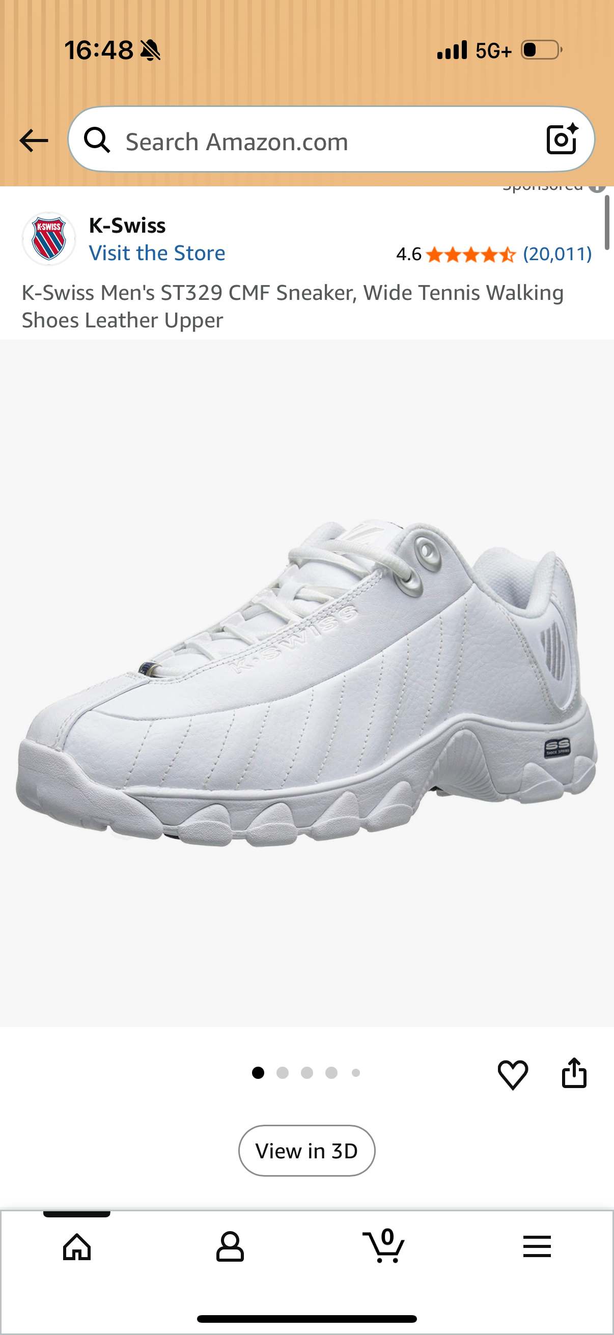 K-Swiss Men's ST329 CMF Sneaker, Wide Tennis Walking Shoes Leather Upper, (Size 10.5 XW)