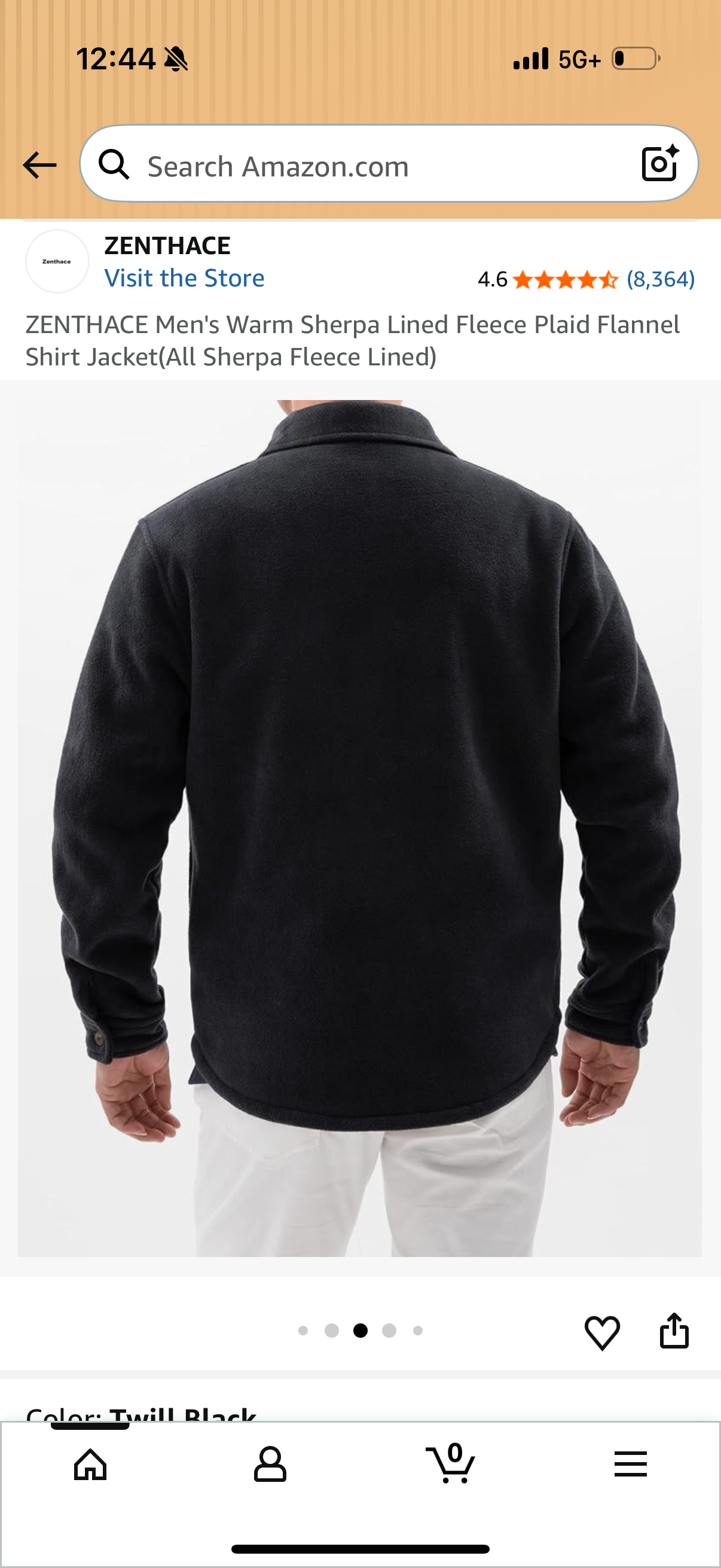 Men's Warm Sherpa Lined Fleece Plaid Flannel Shirt Jacket(All Sherpa Fleece Lined) Large