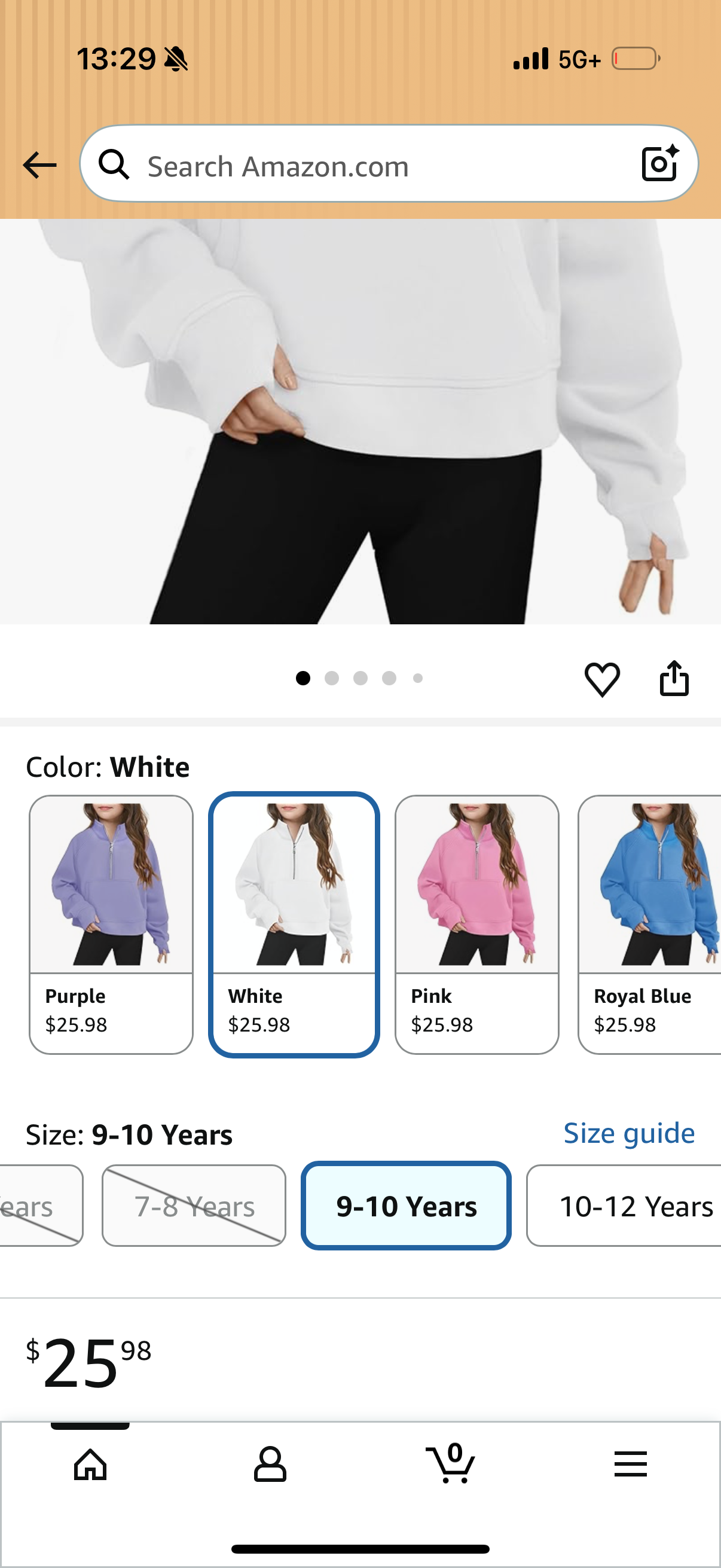 Girls Half Zip Sweatshirt Long Sleeve Pullover Crop Tops Kids Lightweight Fleece Fashion Winter Clothes