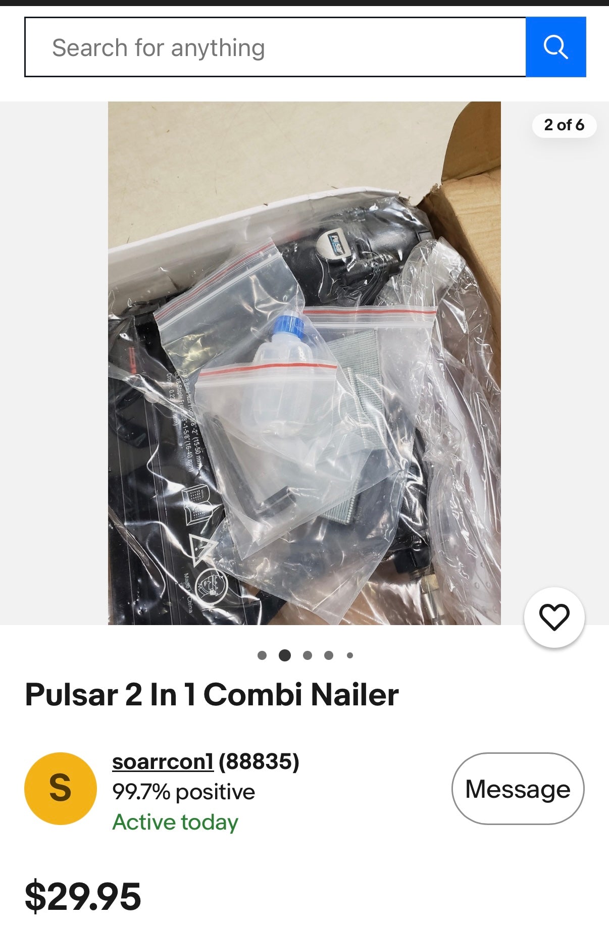 Pulsar 2 in 1 Combi Nailer