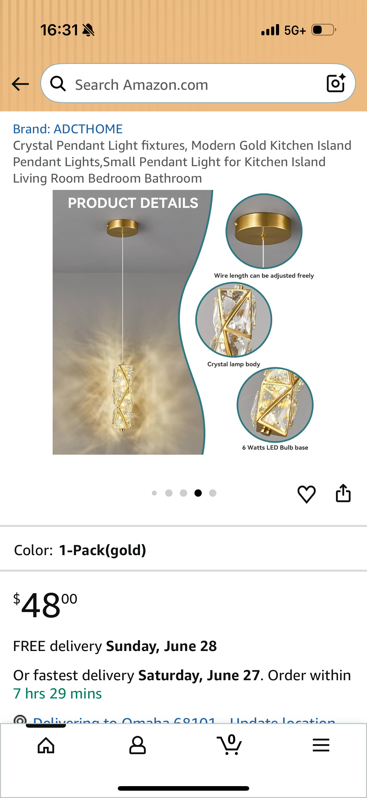 Crystal Pendant Light Fixtures