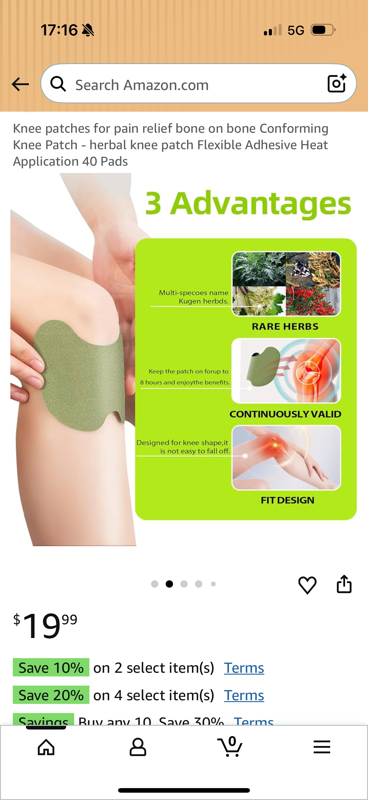 Knee patches for pain relief bone on bone Conforming Knee Patch - herbal knee patch Flexible Adhesive Heat Application 40 Pads
