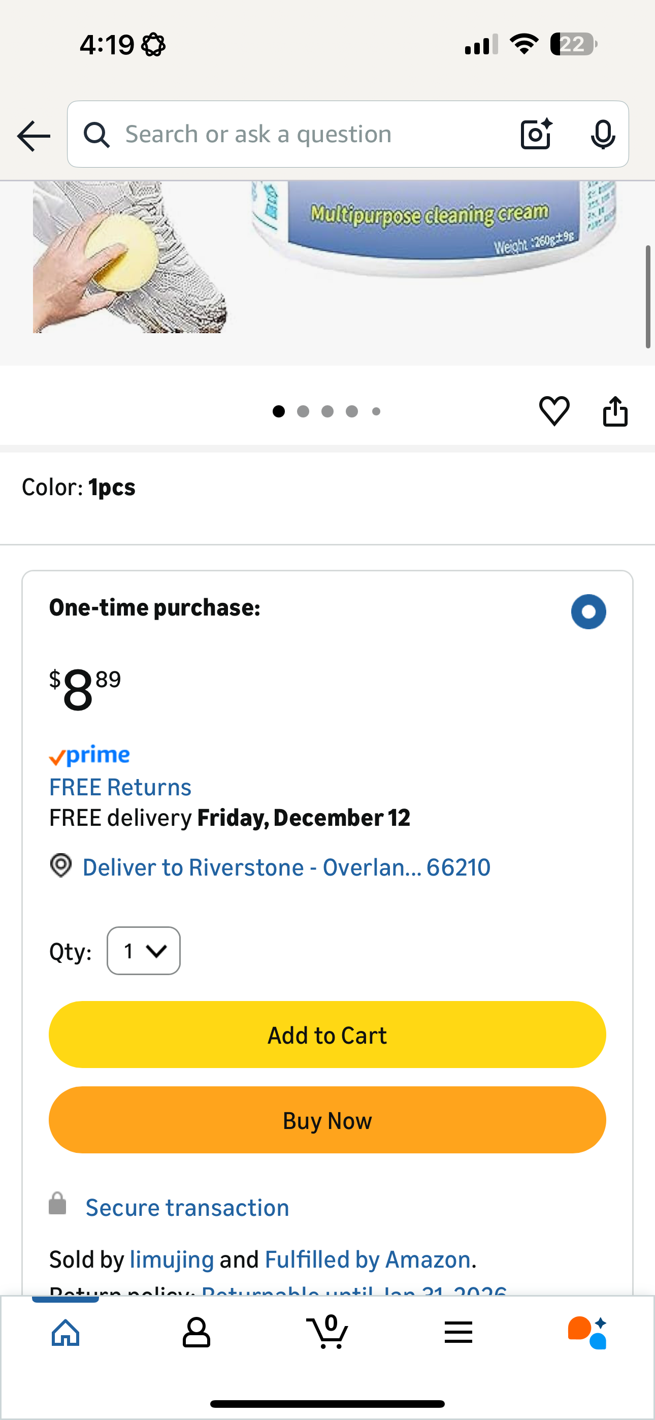 Multi-Functional Cleaning Cream - Multi-Purpose, Shoe Cleaner