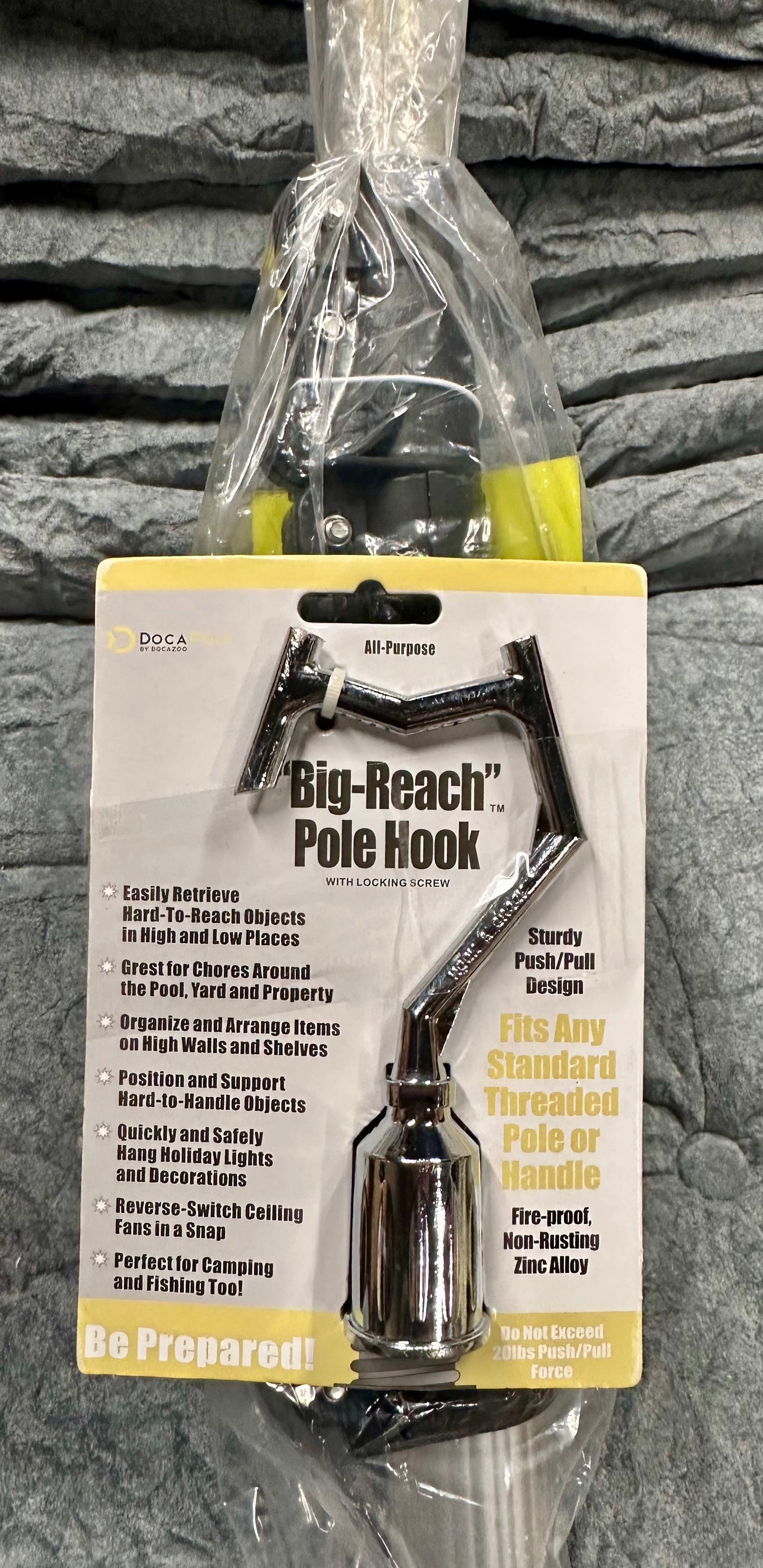 DOCA Telescoping Pole 7-30 Ft - Extension Pole for Cleaning, Feather Dusting, Window Washing, Paint Rolling, and endless other uses- High Reach Extendable Kit for Indoor & Outdoor (L1158)