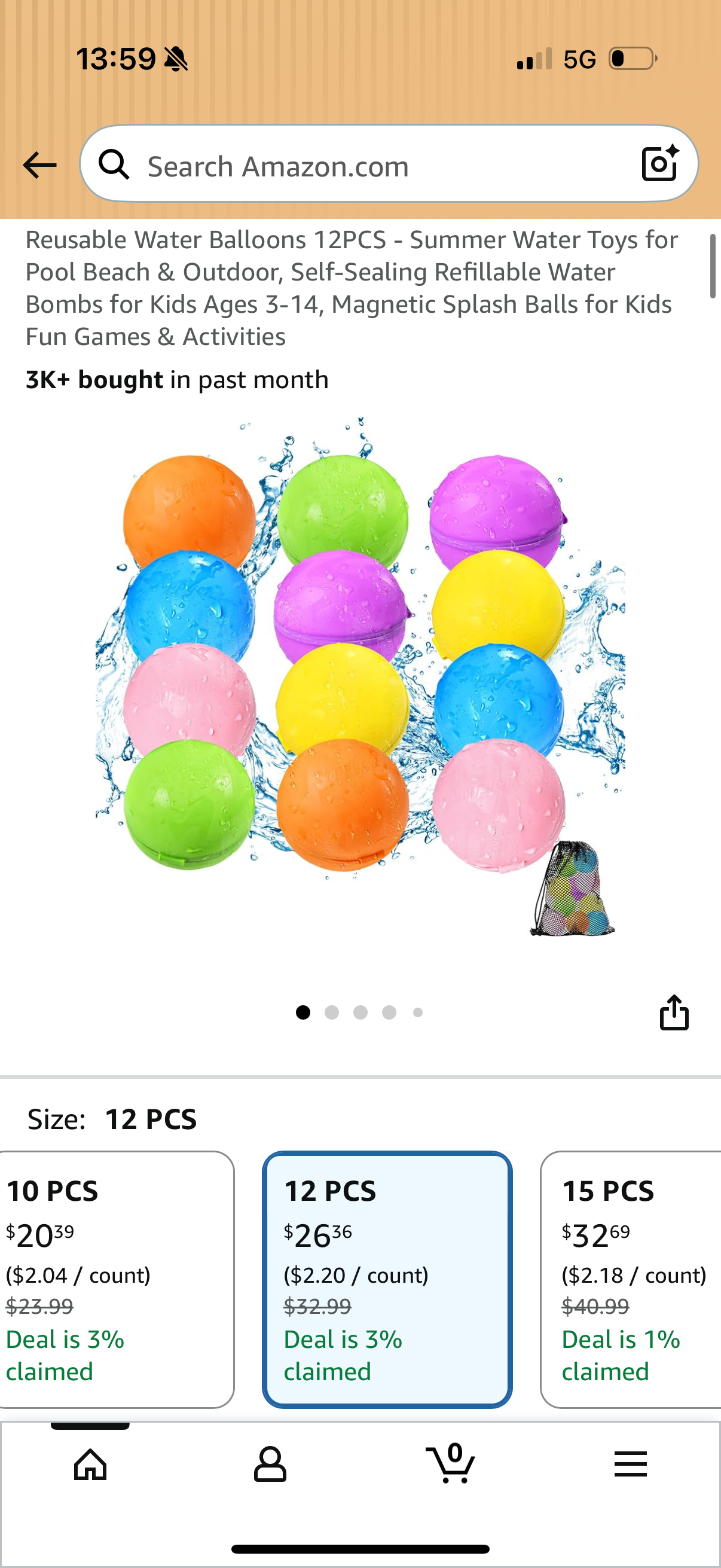 Reusable Water Balloons 12PCS - Summer Water Toys for Pool Beach & Outdoor, Self-Sealing Refillable Water Bombs for Kids Ages 3-14, Magnetic Splash Balls for Kids Fun Games & Activities