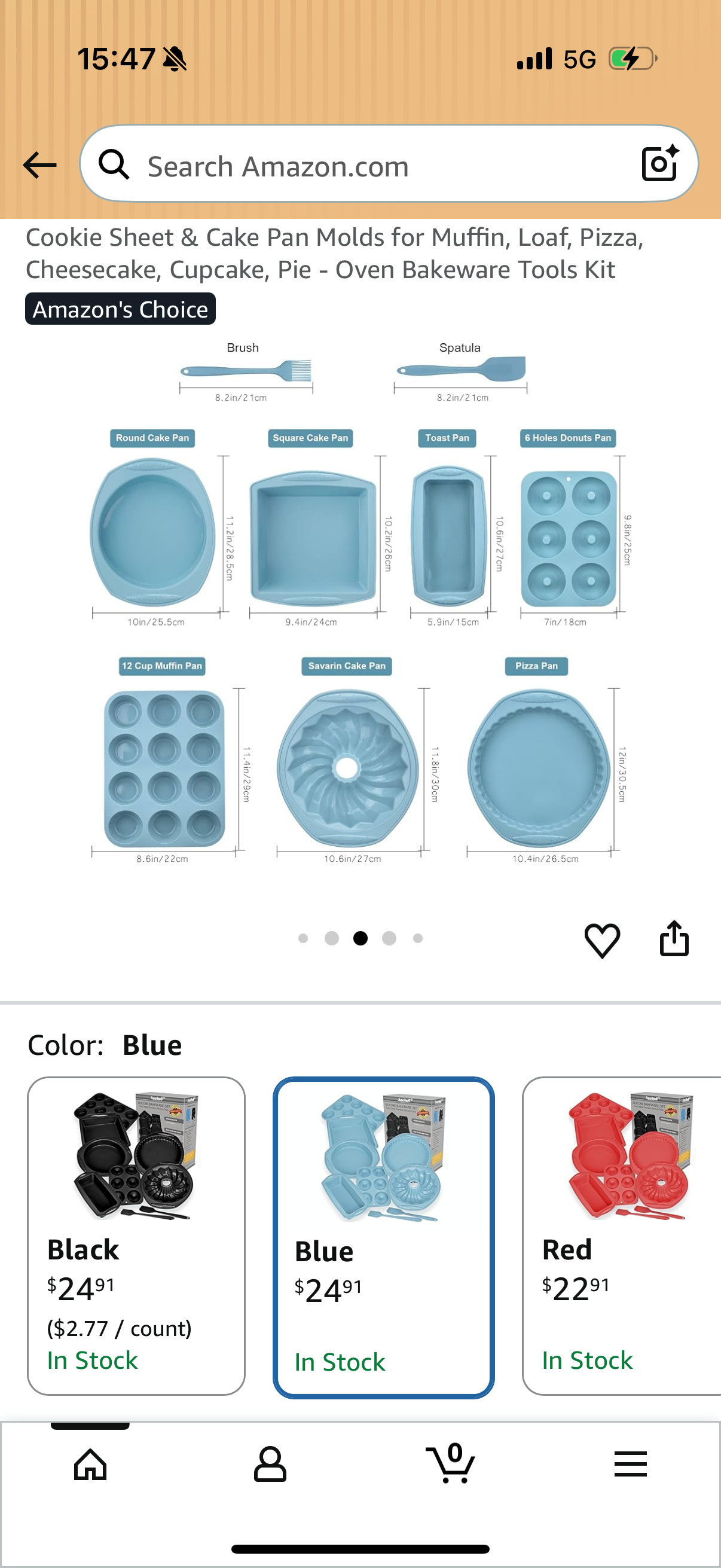 Nonstick Silicone Baking Mat Set, 9-in-1 Heat Resistant Cookie Sheet & Cake Pan Molds for Muffin, Loaf, Pizza, Cheesecake, Cupcake, Pie - Oven Bakeware Tools Kit