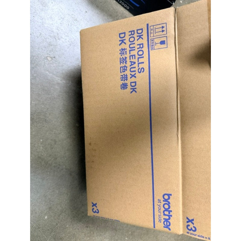 3-Pack Brother DK-1202 White Paper Shipping Labels Works With QL Label Printers