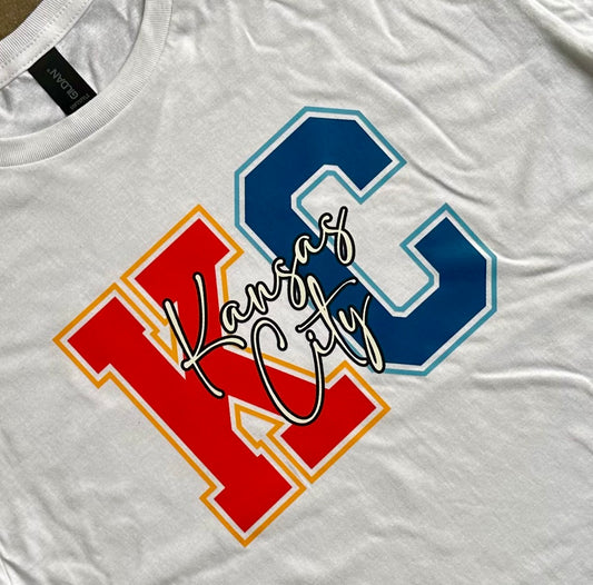 KC Baseball & Football - Kansas City Super Soft T-Shirt (White)