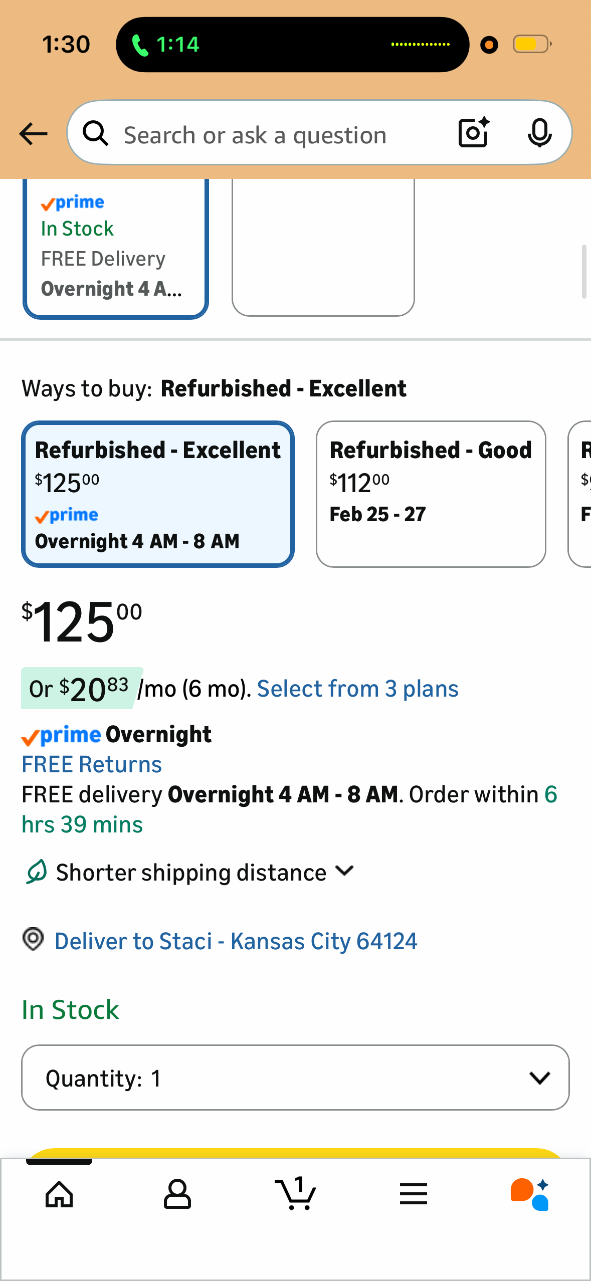 Bose QuietComfort 35 (Series II) Wireless Headphones, Noise Cancelling - Black