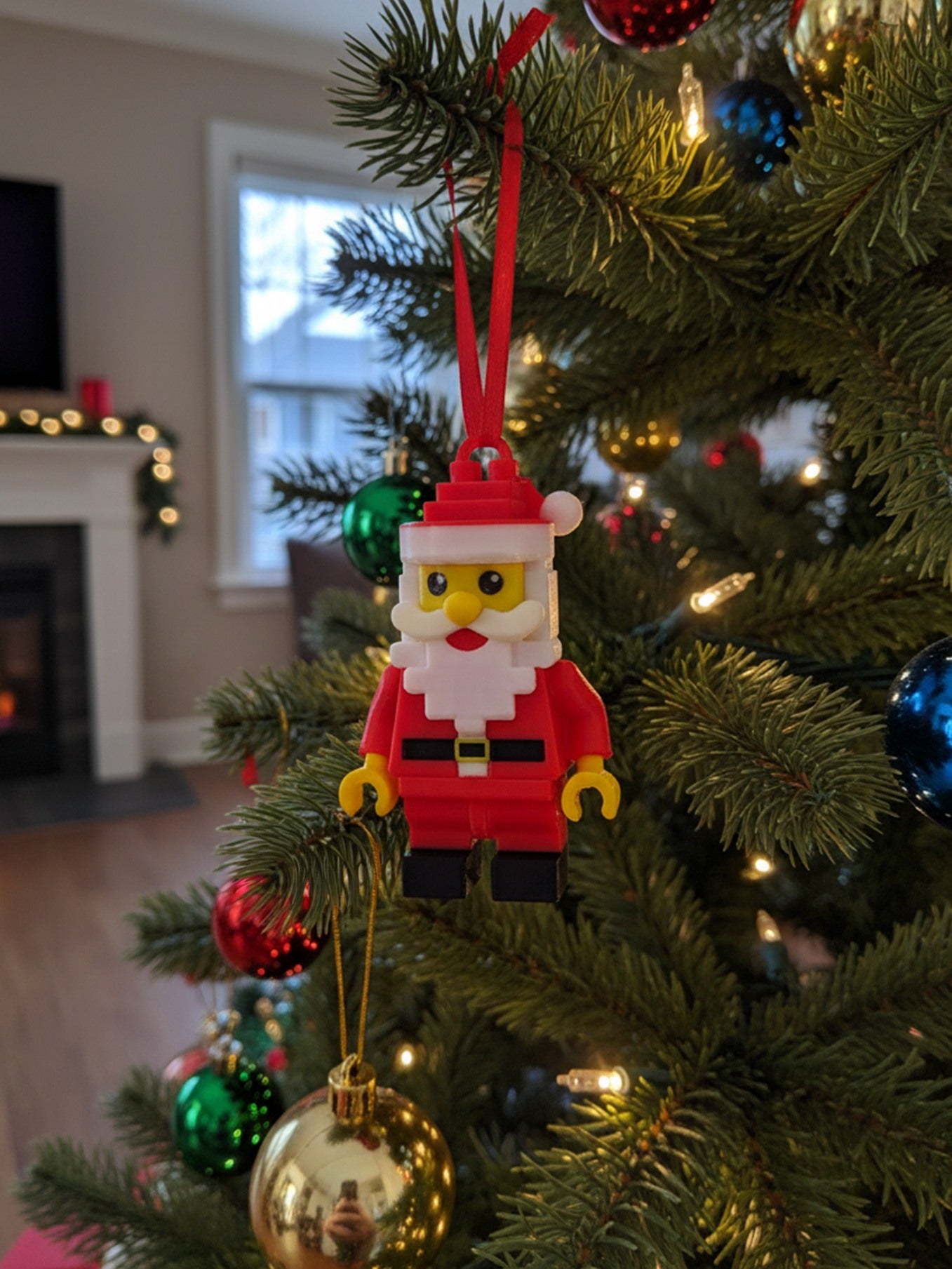 Lego Santa Ornament Or Figurine