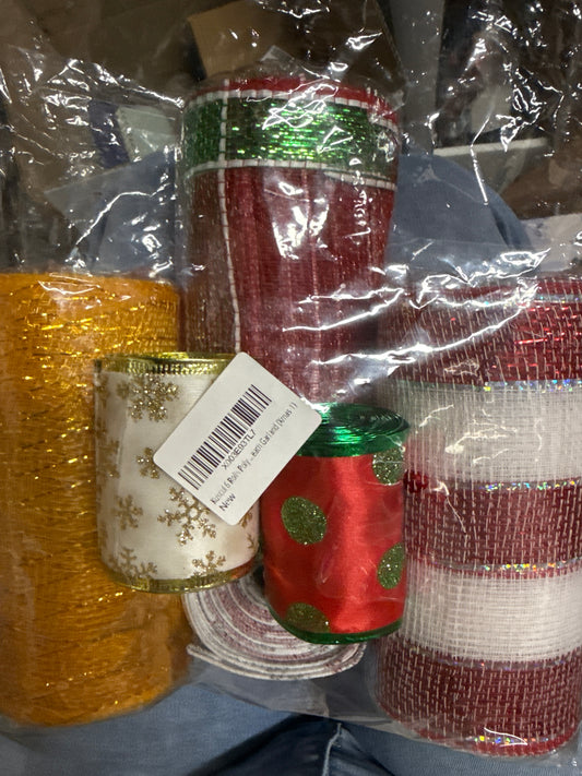 6 Rolls Christmas Ribbon