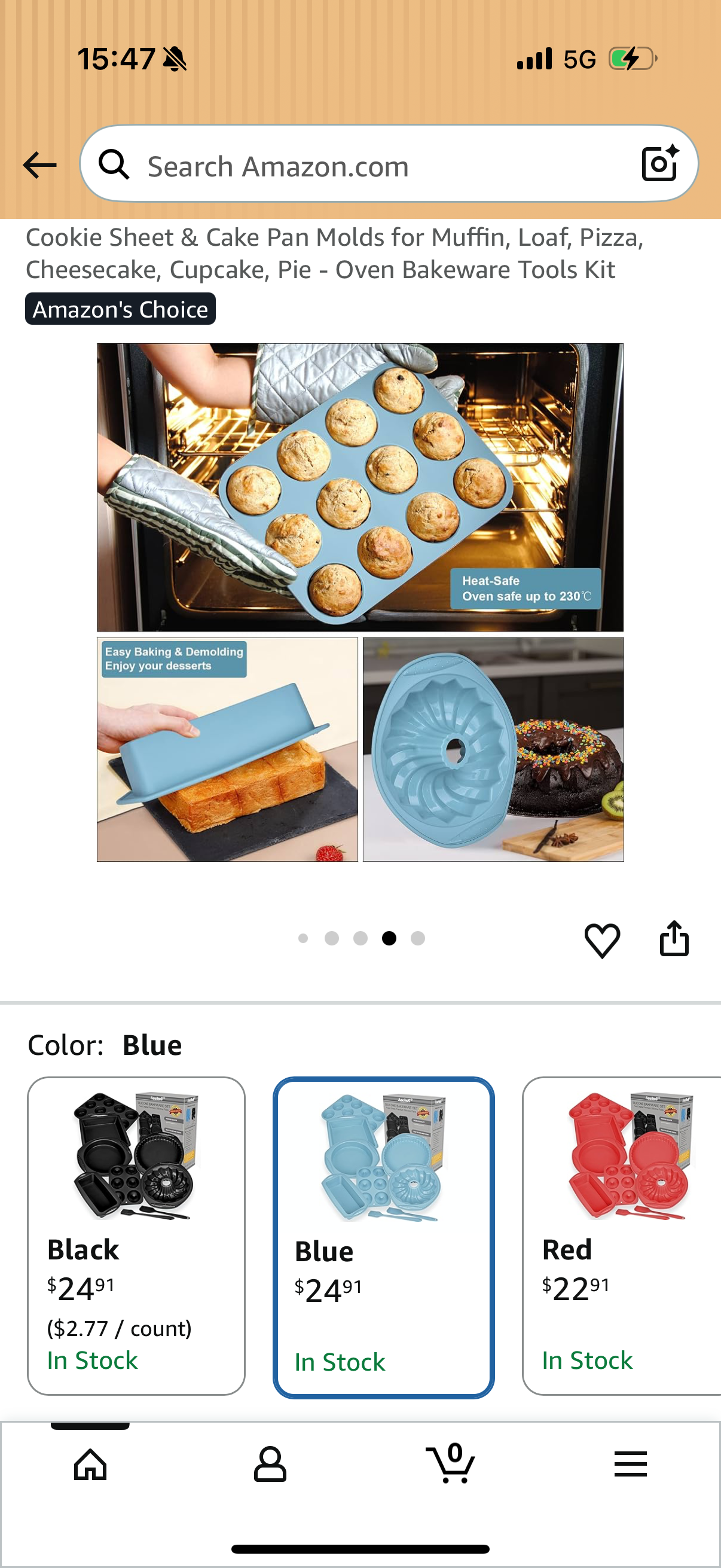 Nonstick Silicone Baking Mat Set, 9-in-1 Heat Resistant Cookie Sheet & Cake Pan Molds for Muffin, Loaf, Pizza, Cheesecake, Cupcake, Pie - Oven Bakeware Tools Kit