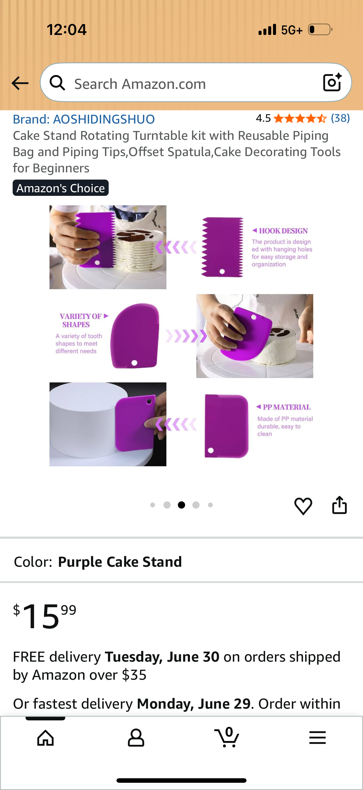 Cake Stand Rotating Turntable kit with Reusable Piping Bag and Piping Tips,Offset Spatula,Cake Decorating Tools for Beginners