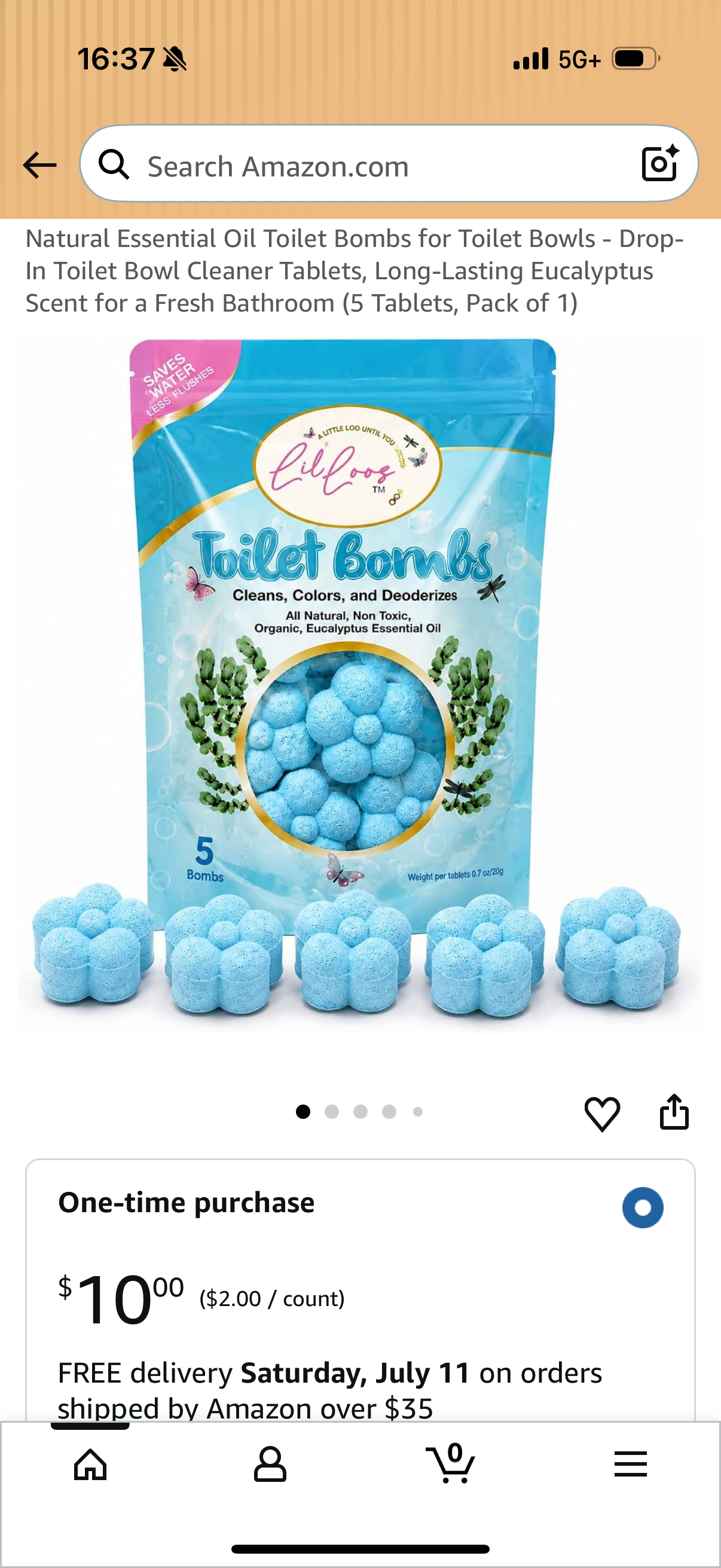 Natural Essential Oil Toilet Bombs for Toilet Bowls - Drop-In Toilet Bowl Cleaner Tablets, Long-Lasting Eucalyptus Scent for a Fresh Bathroom