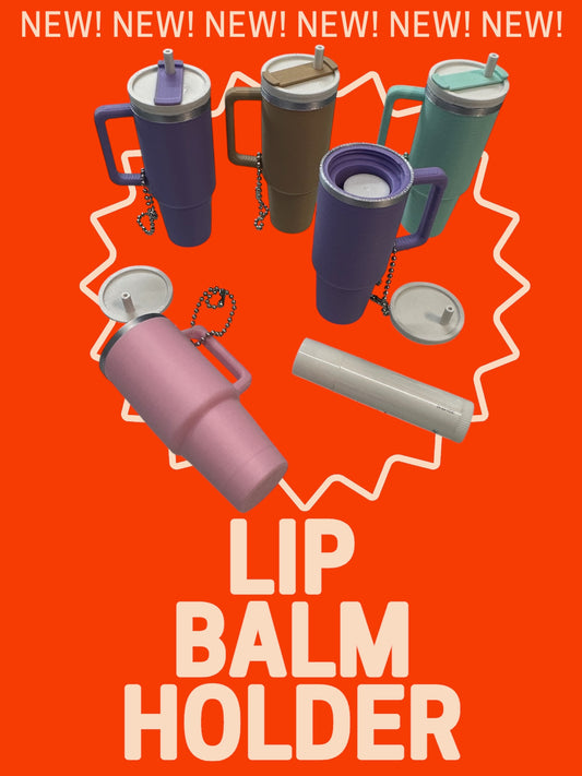 Tumbler Cup Lip Balm Holder Keychain/Bag Charm