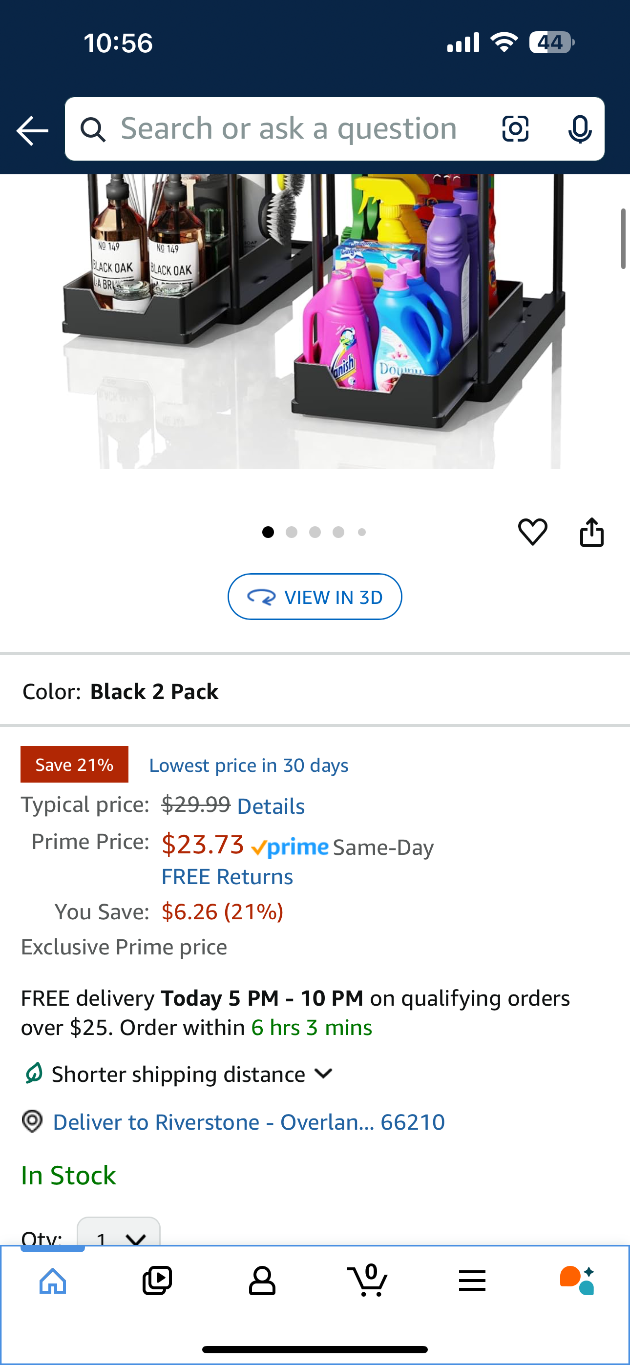 2 Pack Under Sink Organizer