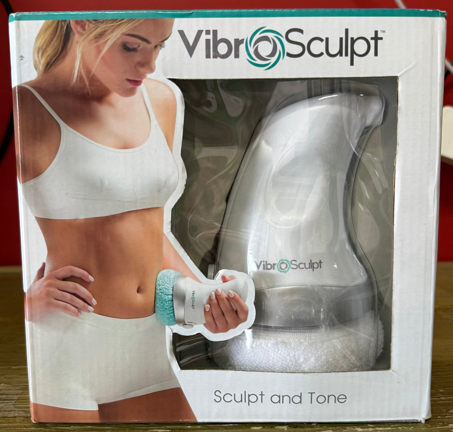 Vibro Sculpt 1.0 Body Sculpting Machine - Handheld Lymphatic Drainage Massager - Skin Tightening Device with 5 Pro Pads for Belly, Arms, Legs & Glutes