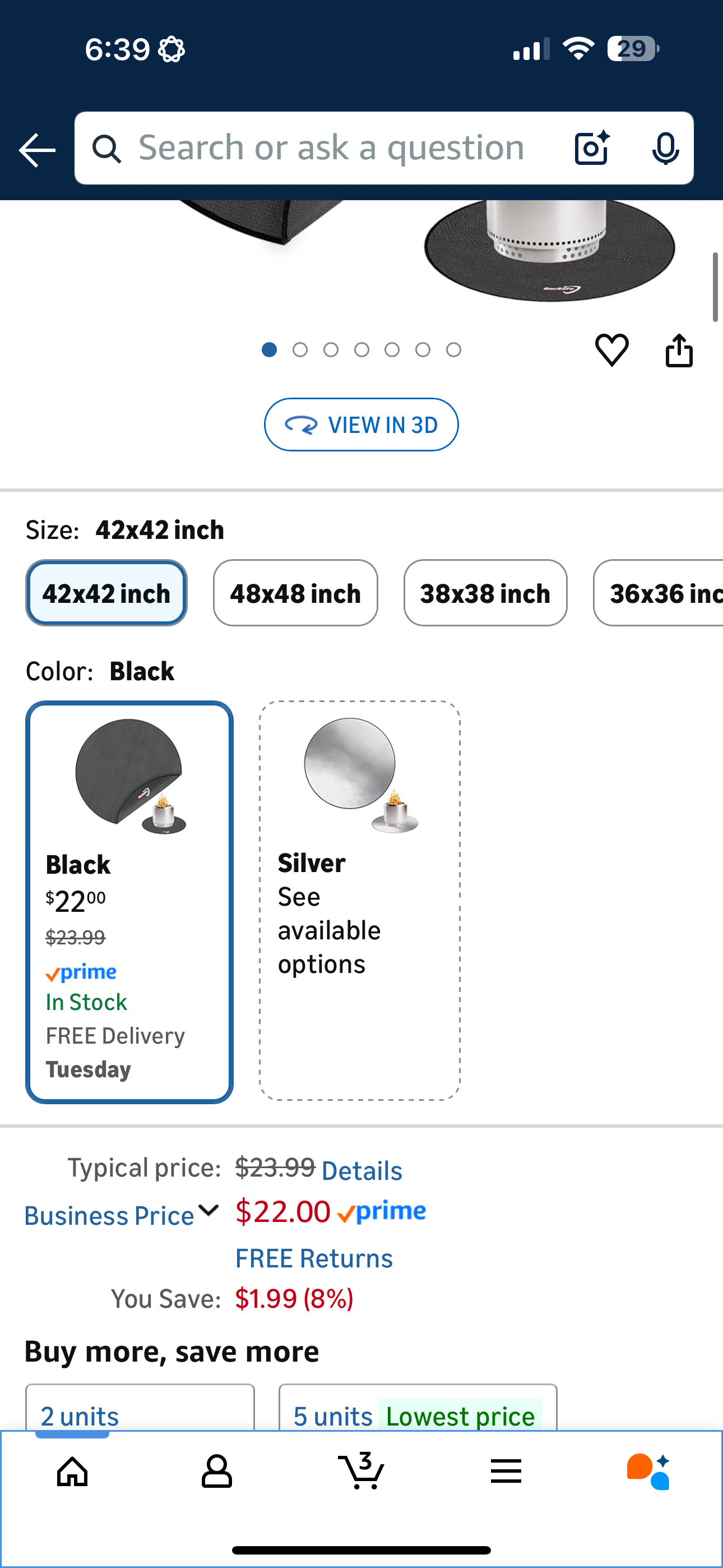 DocSafe 42" Fire Pit Mat for Solo Stove Bonfire,4 Layers Double-Sided Fireproof Under Grill Mat Protector for Deck,Patio,Round BBQ Mat Indoor Fireplace Pad for Solo Stove Accessories,Easy to Clean