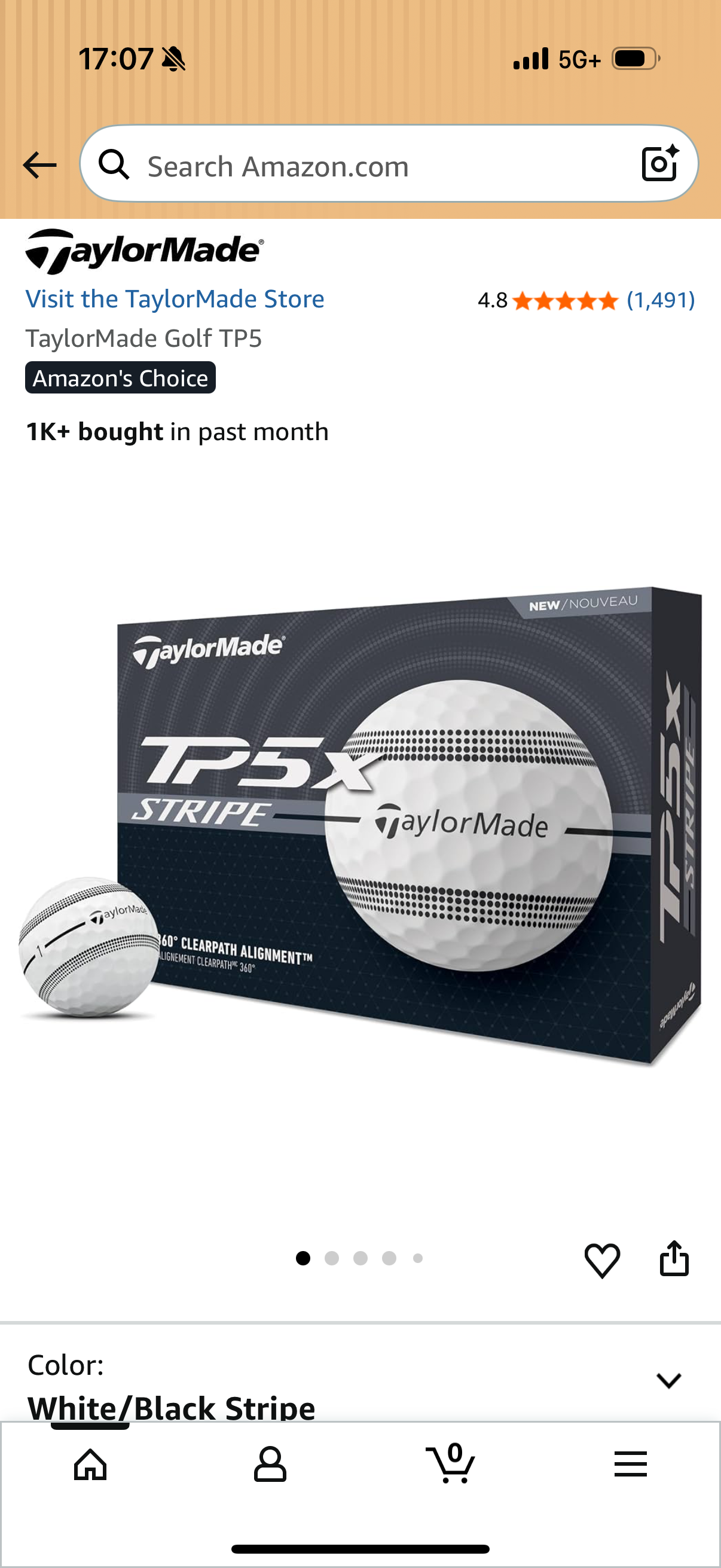 Taylor Made TP5x STRIPE (12 Count)