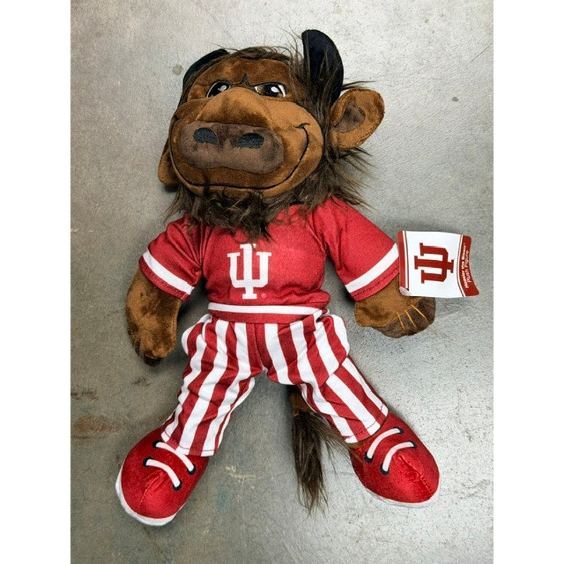 Plushible Indiana University Hoosiers 14-Inch Hoosier the Bison Rag Doll