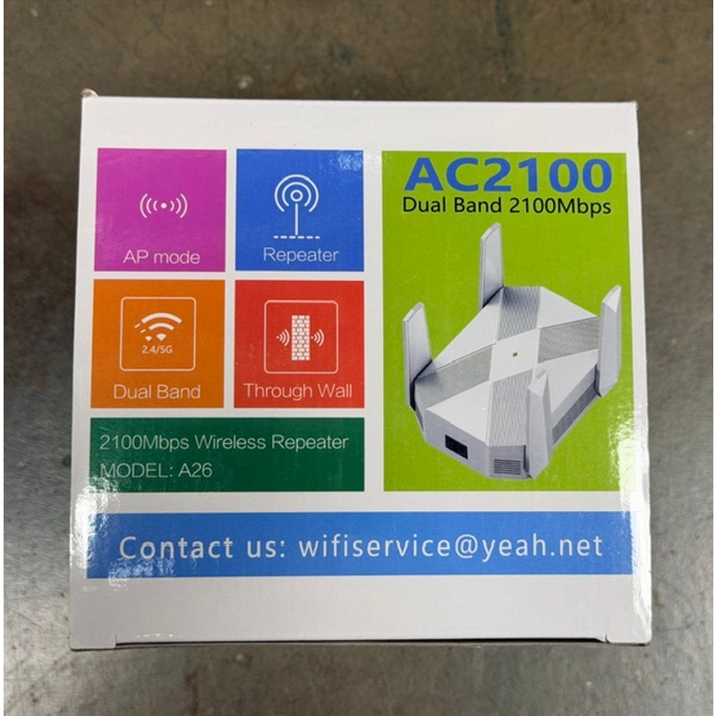AC2100 2100 Mbps Wireless Router Model: A26 Dual Band Repeater Extender