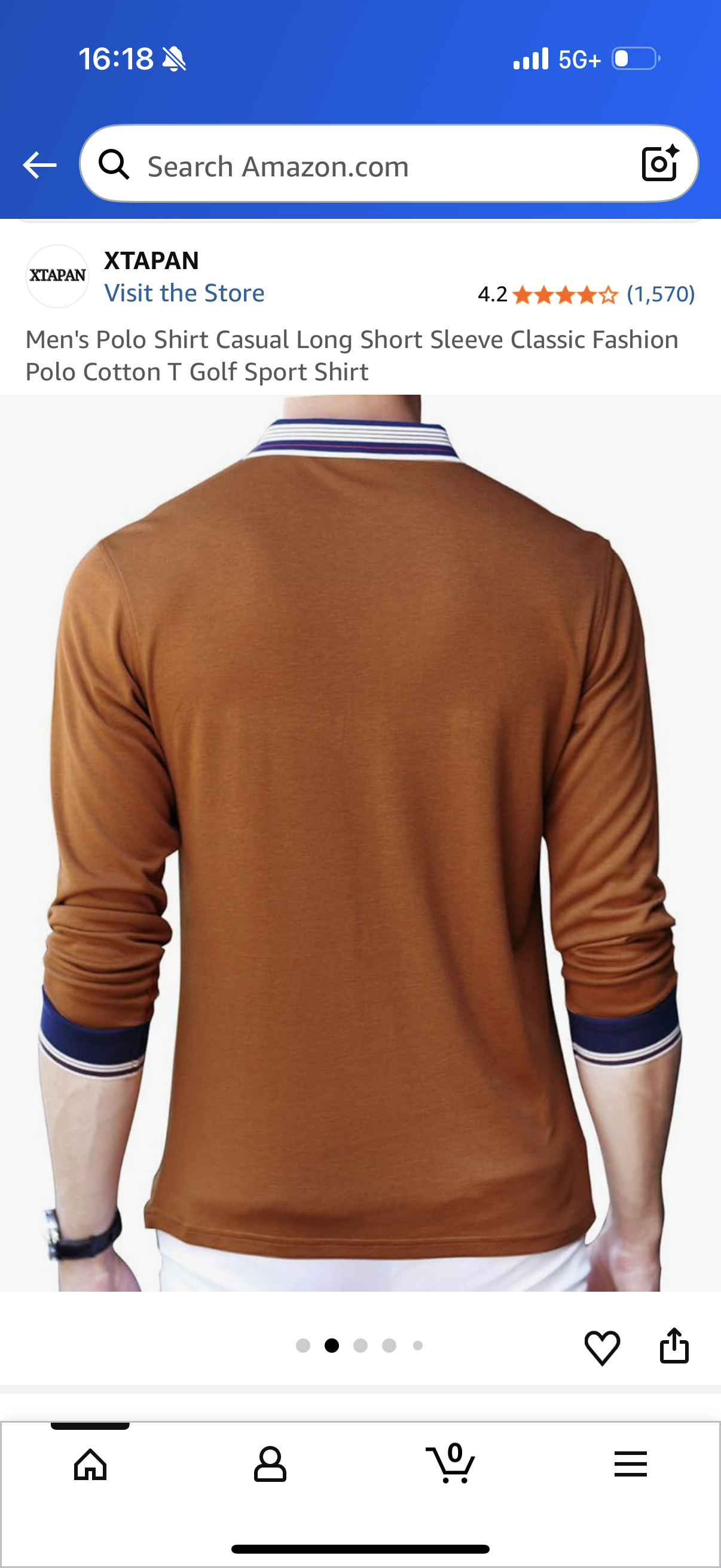 Men's Polo Shirt Casual Long Short Sleeve Classic Fashion Polo Cotton T Golf Sport Shirt Size Large