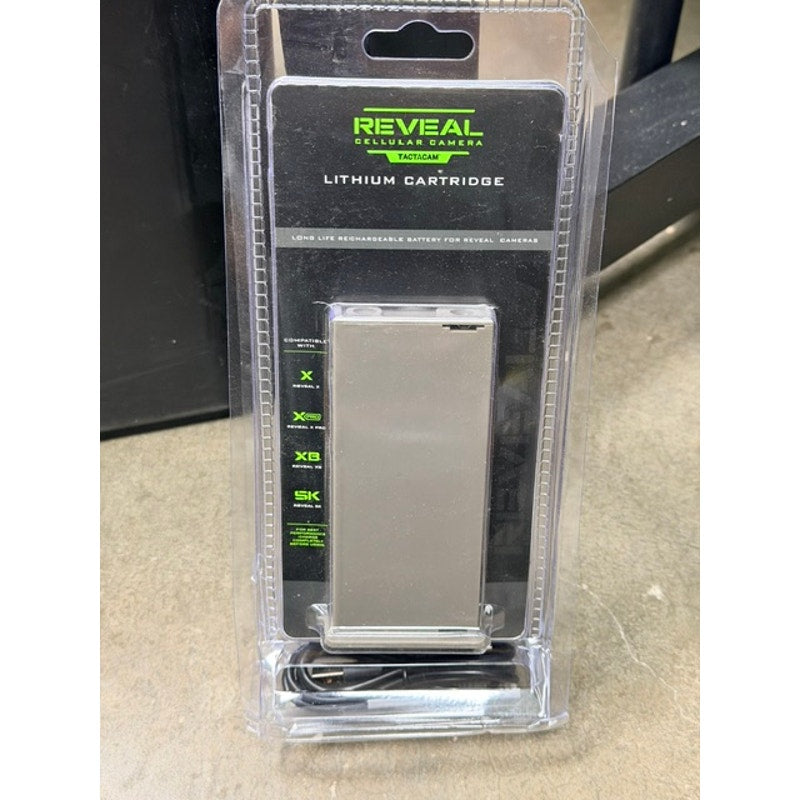 Reveal Tactacam Lithium Cartridge Rechargeable Battery for Cellular Cameras