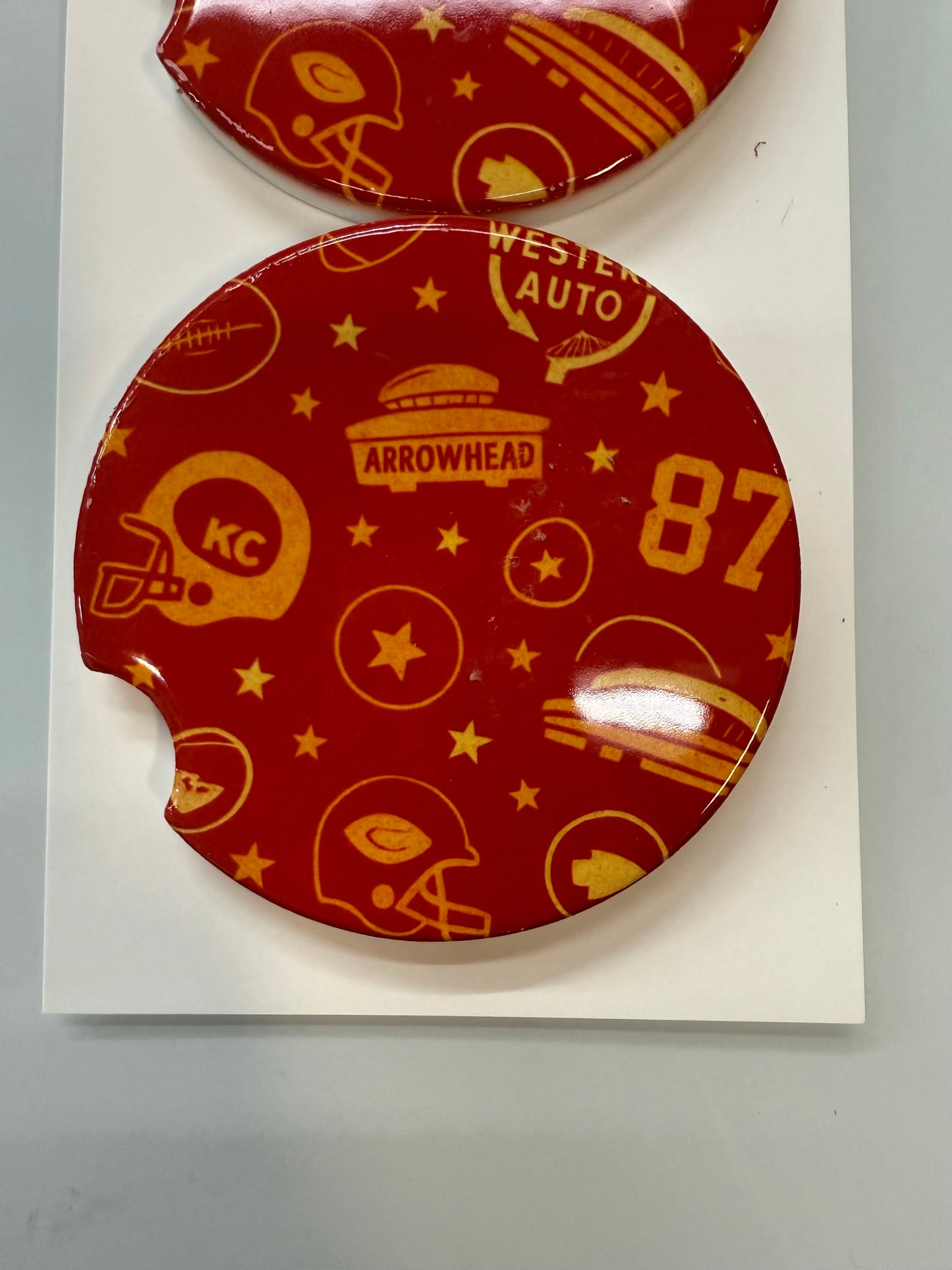KC Icons Set of 2 Car Coasters