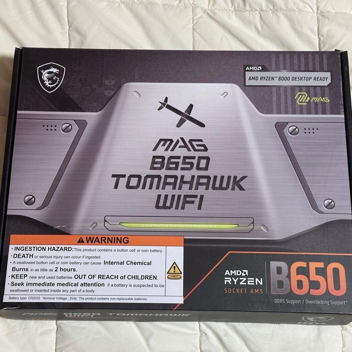 MSI MAG B650 Tomahawk WiFi AMD B650 Socket AM5 ATX