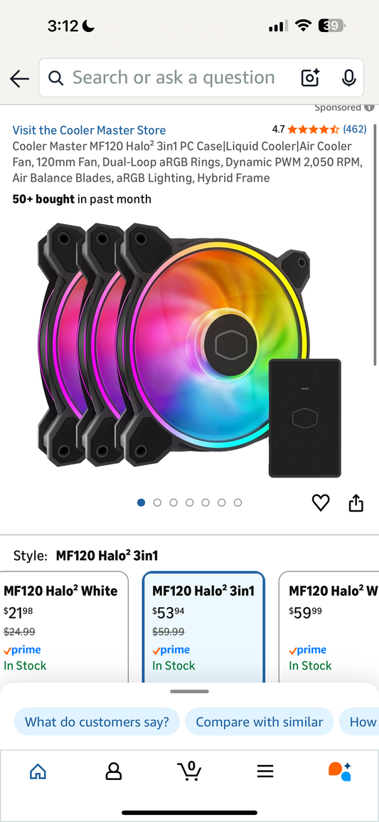 Cooler Masterfan MF120 Liquid Cooler