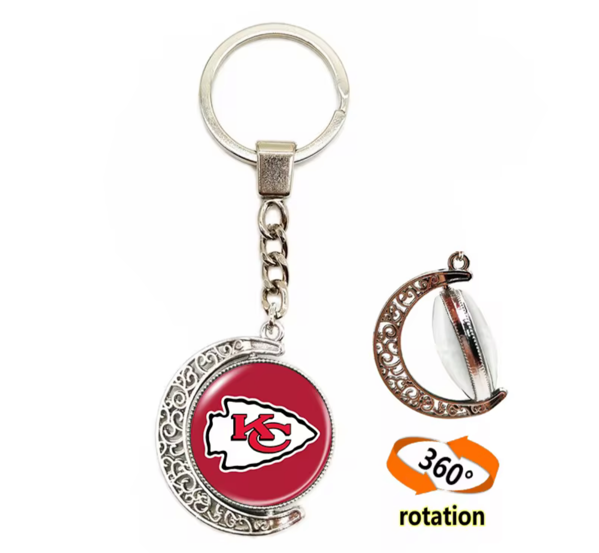 KC Chiefs Swivel Keychain