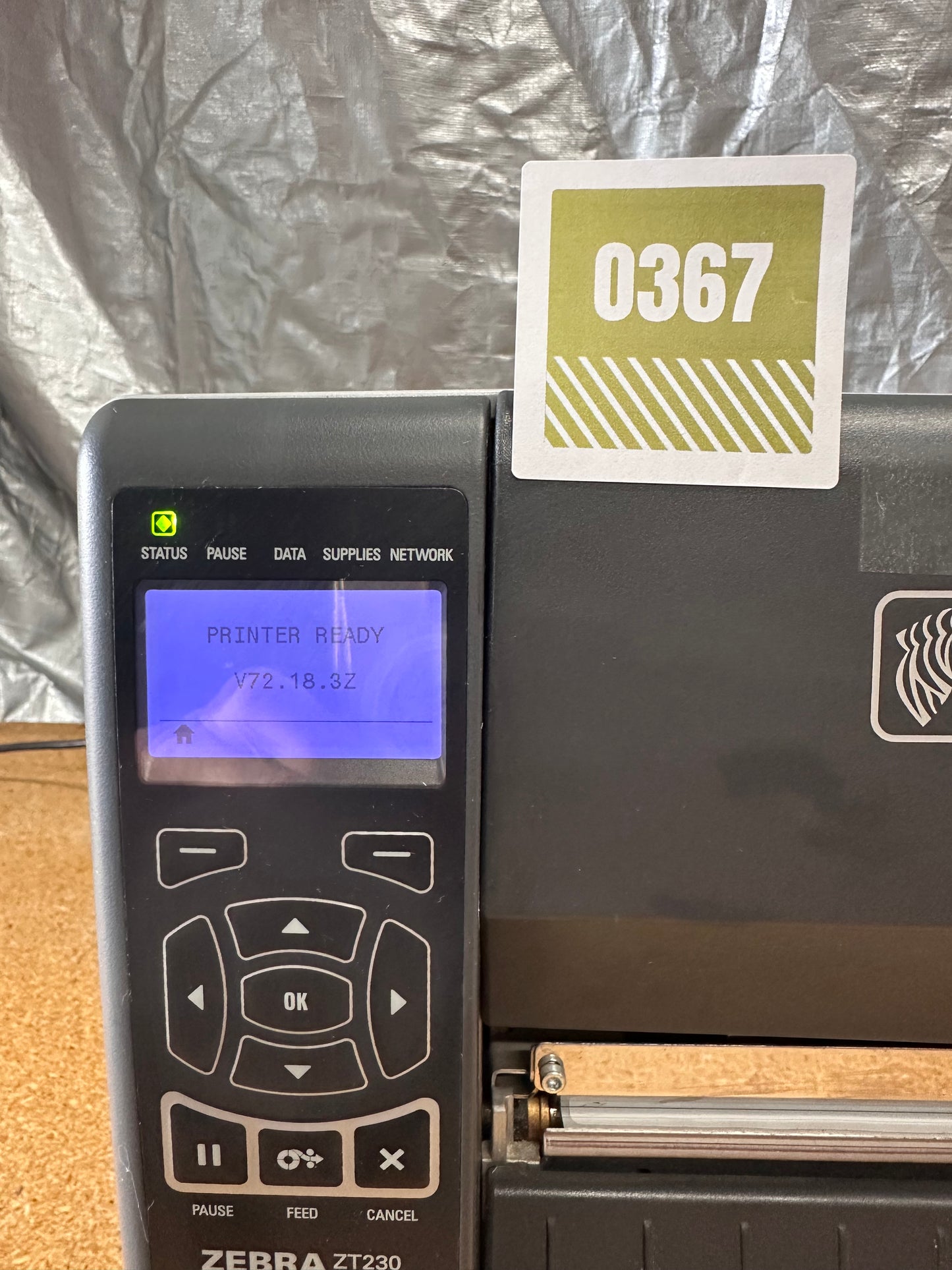 ZEBRA Technologies ZT230 Label Printer, Monochrome, Direct Thermal/Thermal Transfer (O367)