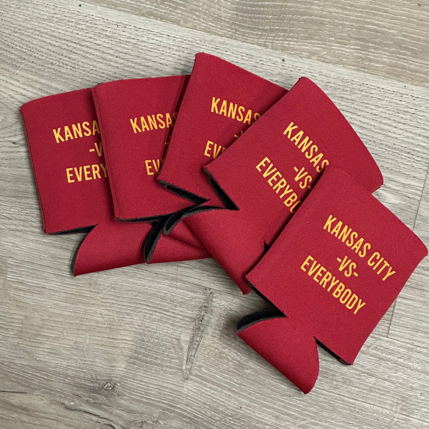 5-Pack Kansas City Vs. Everybody - Can Cooler Koozies
