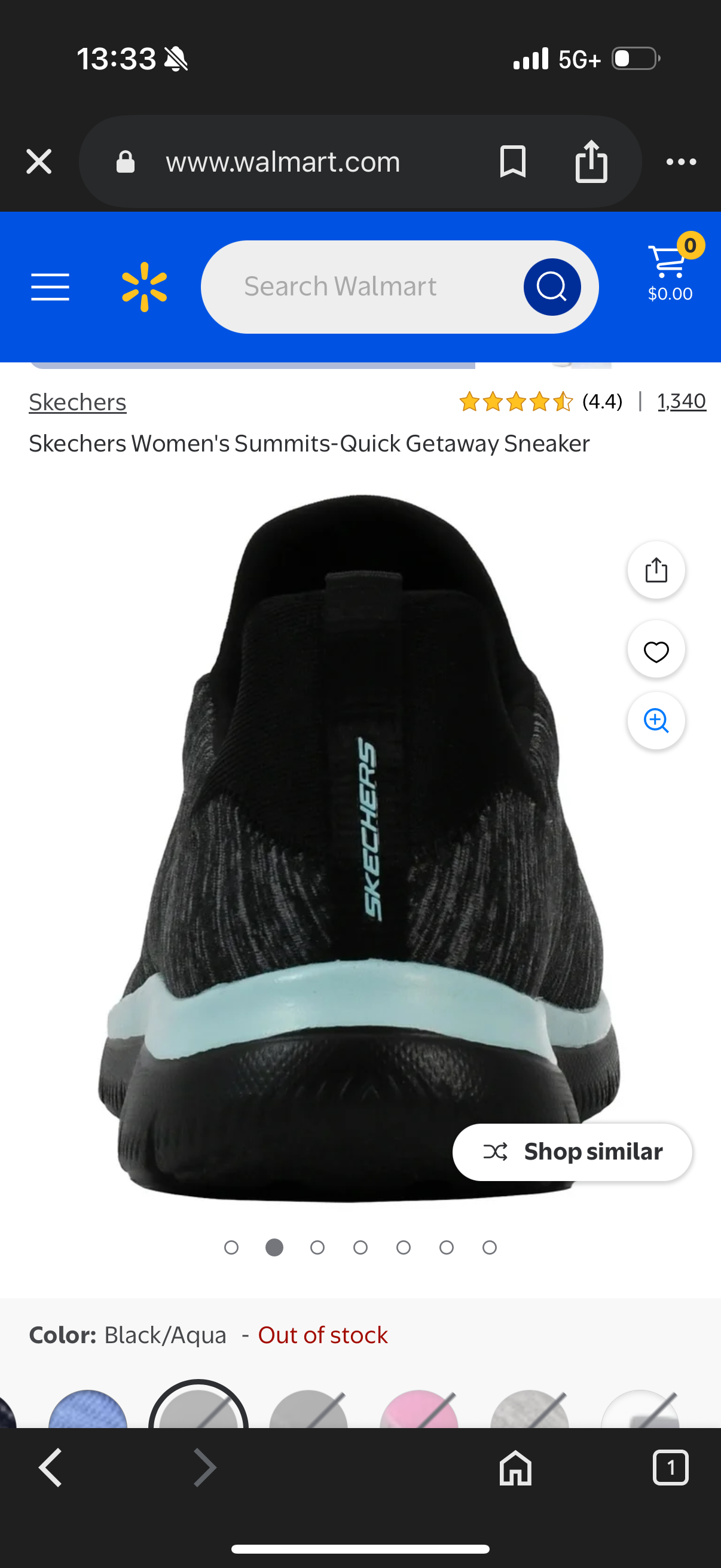 Skechers Women's Summits-Quick Getaway Sneaker (Size 8)