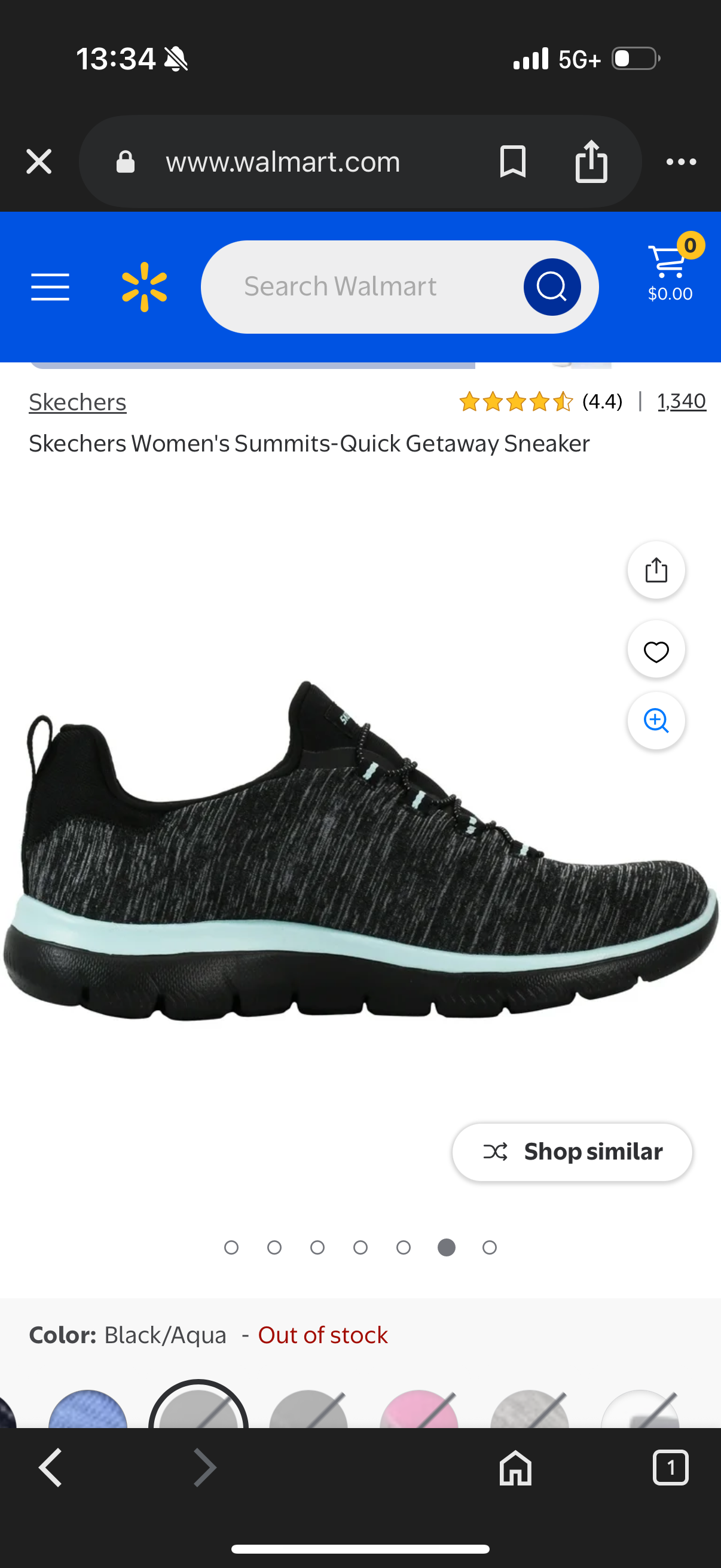 Skechers Women's Summits-Quick Getaway Sneaker (Size 8)