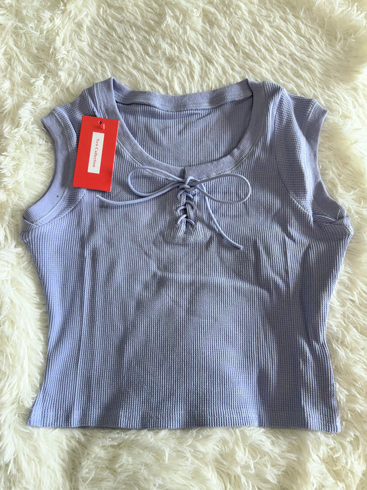 Ladyful Women's Sleeveless Knit Crop Top Bodycon (Size Medium)