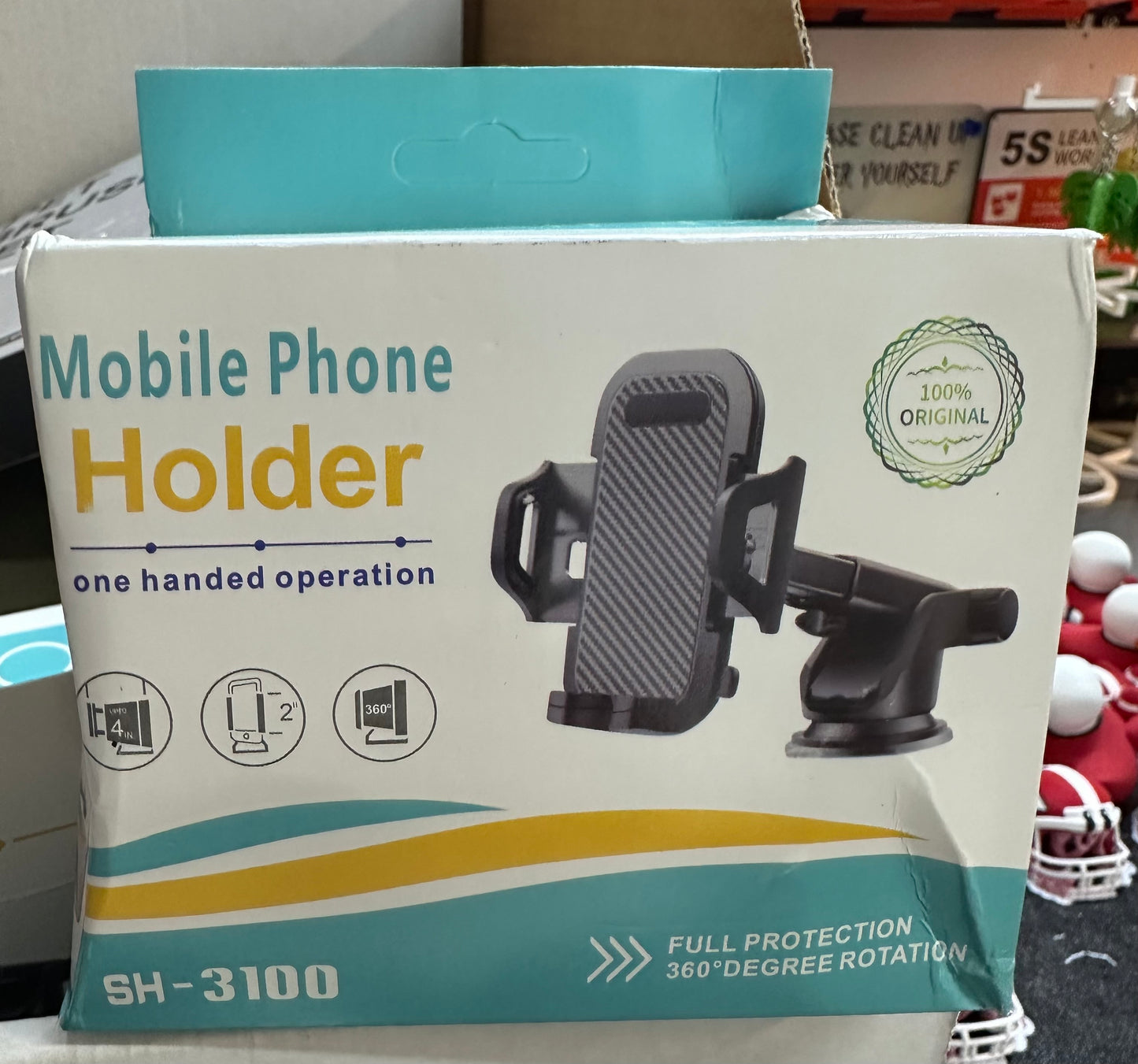 YRU [True Upgrade for Safety] Car Phone Holder Mount [Patent & Military-Grade] Dashboard Cell Phone Holder for Car Vent Windshield Phone Stand for iPhone 17 16 15 14 13 Pro Max Truck Samsung, Black