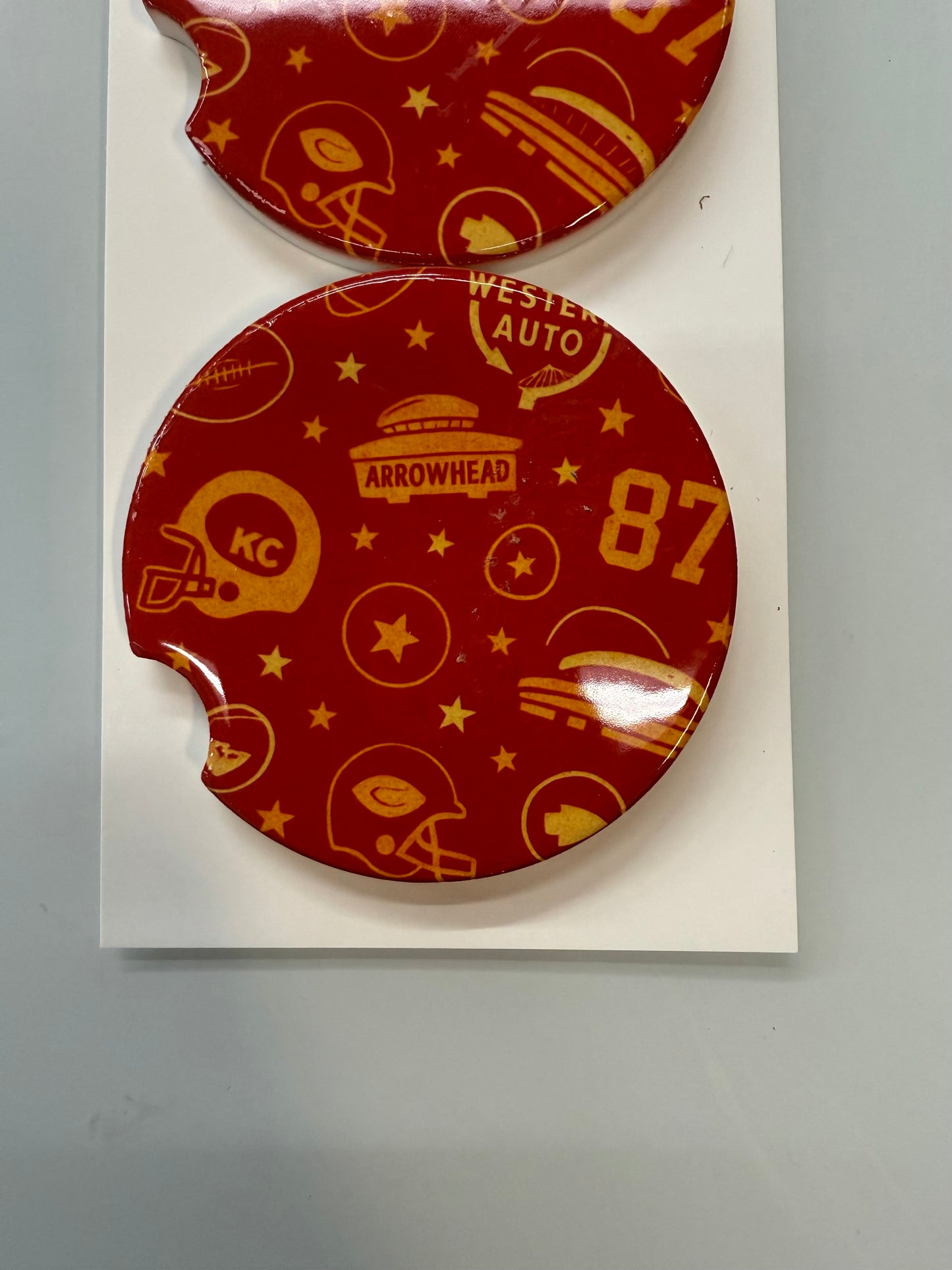 KC Icons Set of 2 Car Coasters